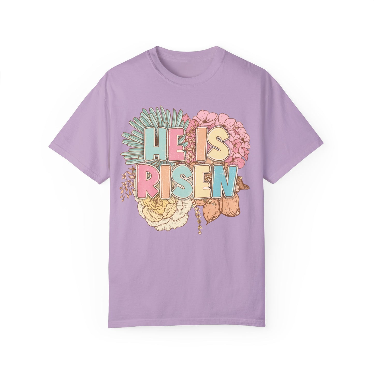 Beautiful Floral "Jesus Has Risen" Easter T-shirt