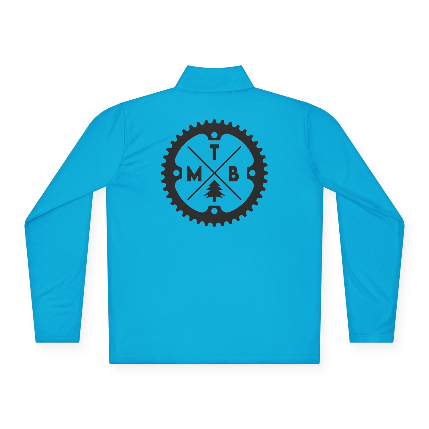 Mountain Biking Unisex Quarter-Zip Pullover - MTB Adventure Gear with Unique Graphic Design, Trails, Streets, Cycling, Biking