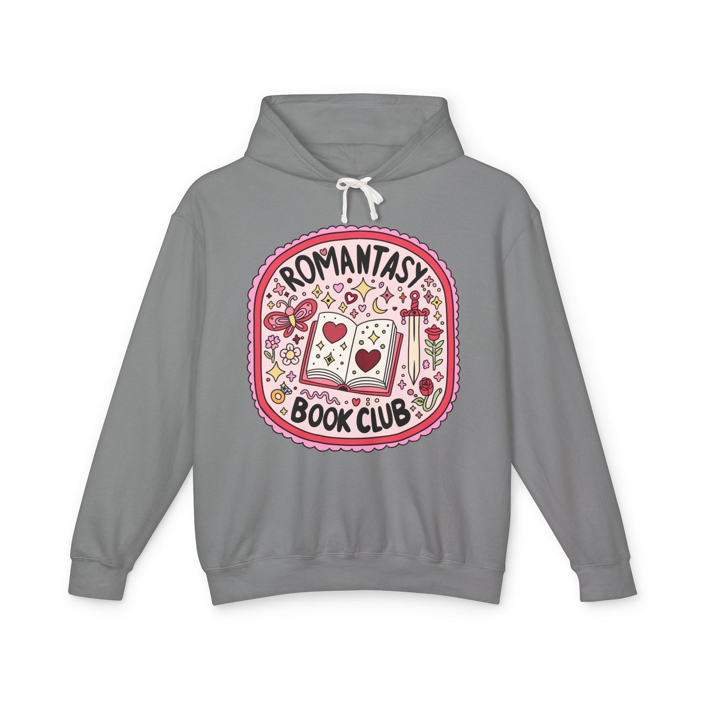 Romantasy Book Club Lightweight Hoodie for Book Lovers, Romance Novels, Smut, Book Worm