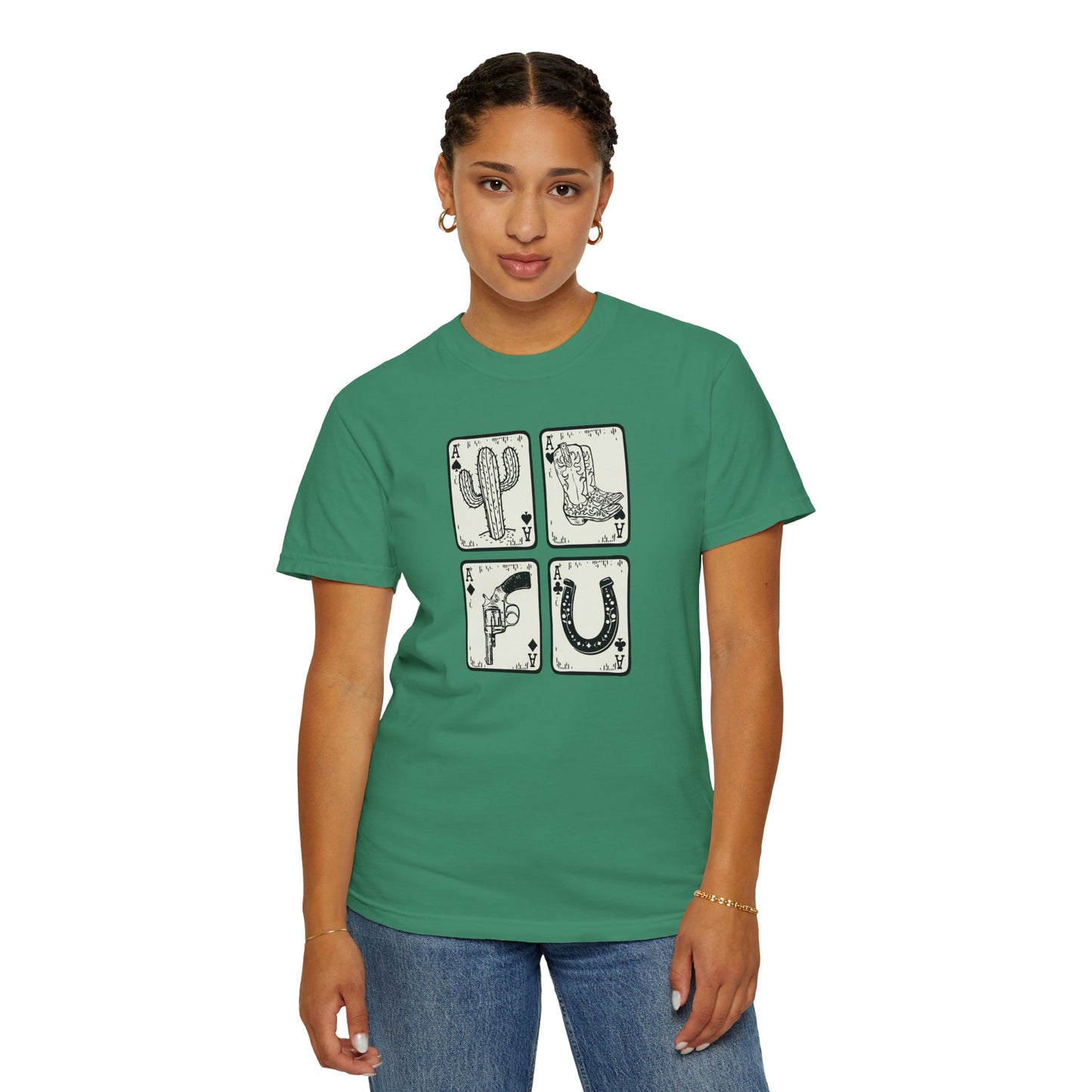 Know When to Hold / Cactus Graphic Unisex T-Shirt - Retro Desert Western Vibes Rodeo Honky Tonk