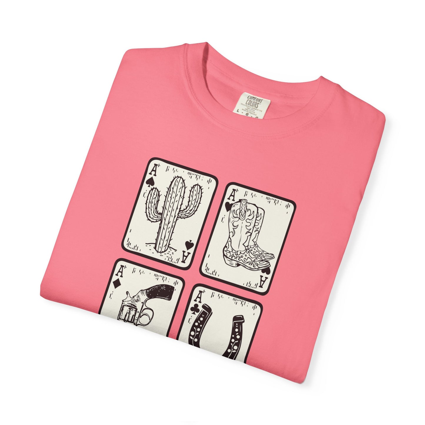 Know When to Hold / Cactus Graphic Unisex T-Shirt - Retro Desert Western Vibes Rodeo Honky Tonk