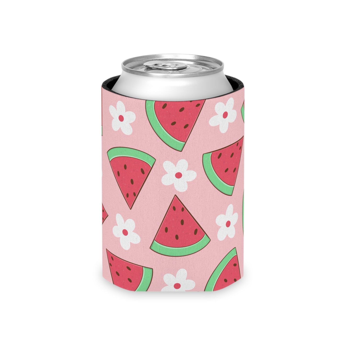 Summertime Watermelon Can Cooler - Fun Summer Drink Insulator Koozie