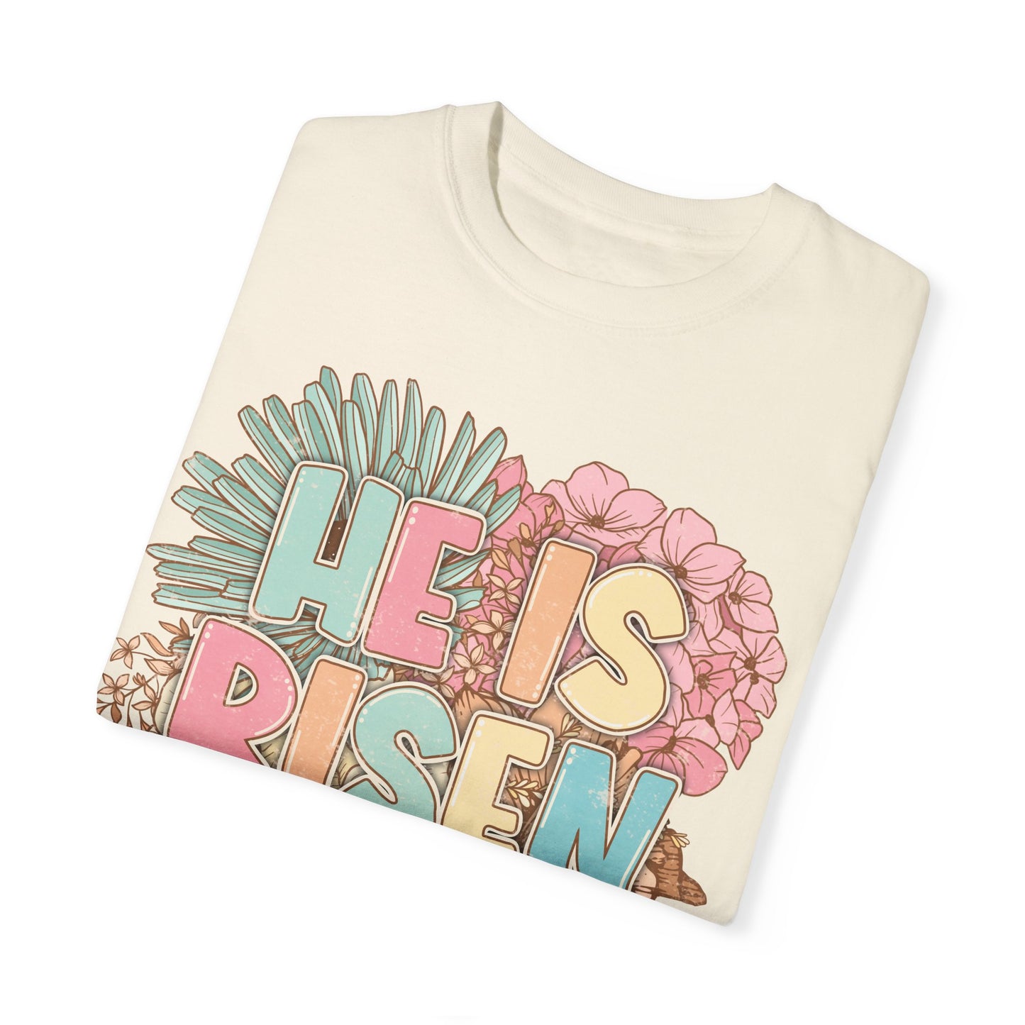 Beautiful Floral "Jesus Has Risen" Easter T-shirt
