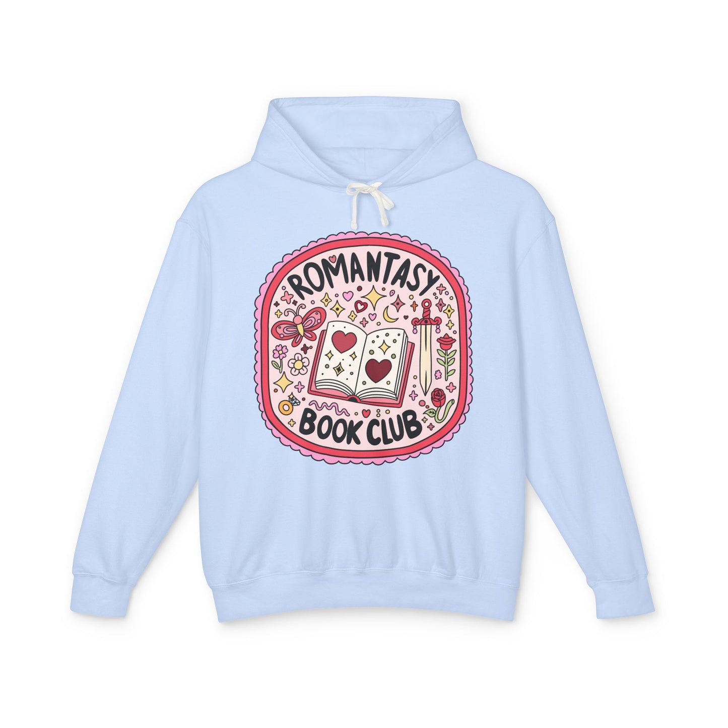 Romantasy Book Club Lightweight Hoodie for Book Lovers, Romance Novels, Smut, Book Worm