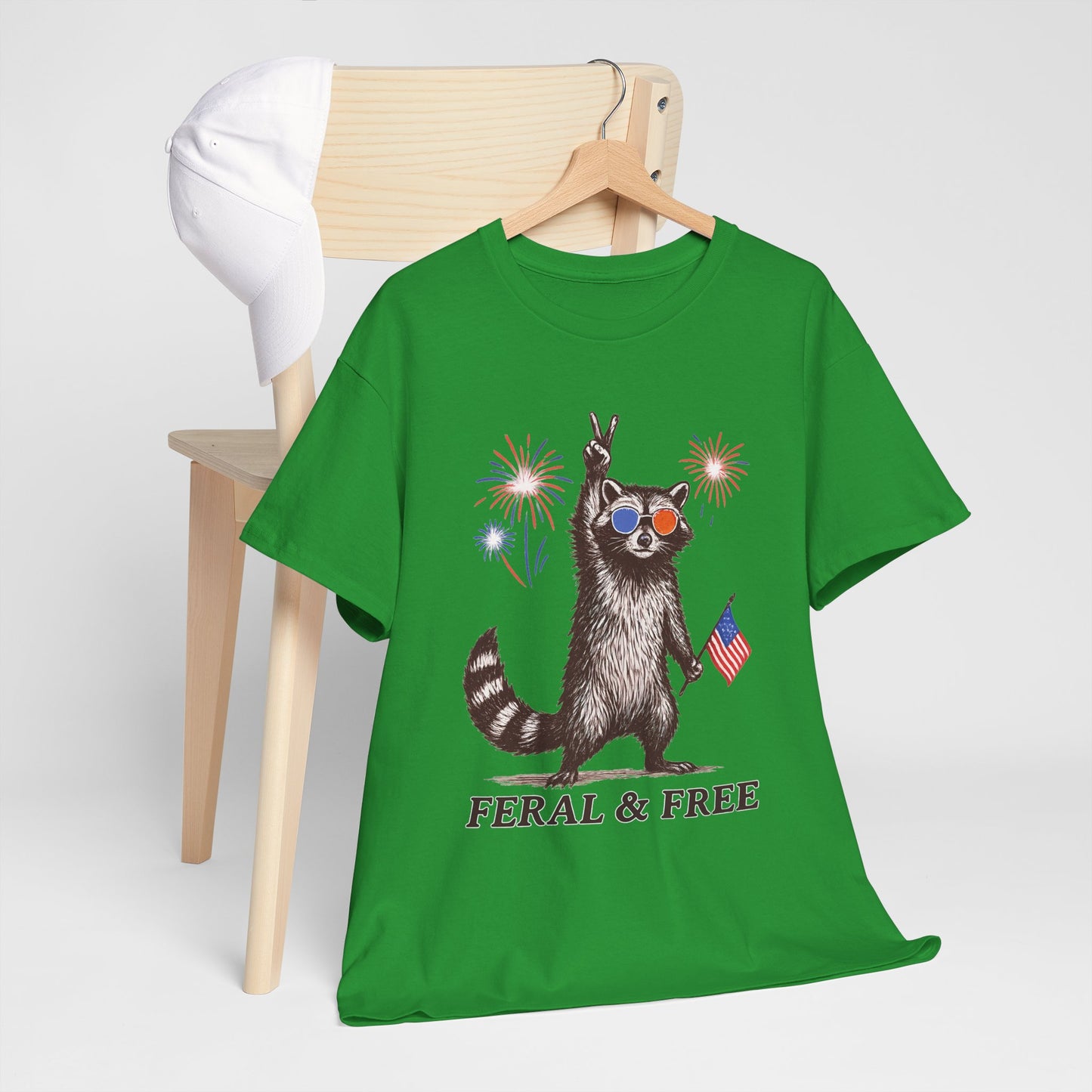 USA Feral and Free Tee~ 4th of July Tshirt, Fourth of July Tee, Independence Day Top, Independence Day Tshirt, Red White and Blue, Patriotic, Flag, America, Merica'