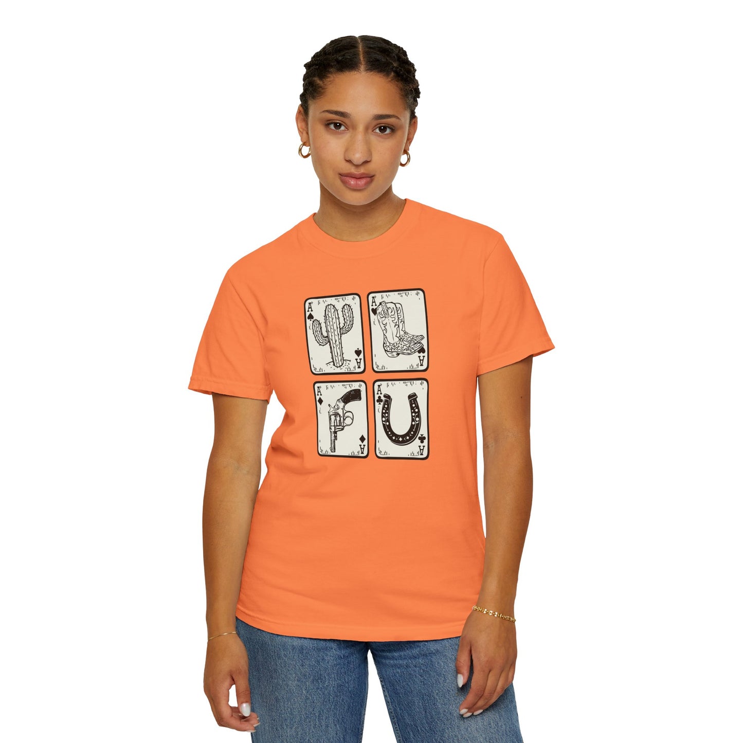 Know When to Hold / Cactus Graphic Unisex T-Shirt - Retro Desert Western Vibes Rodeo Honky Tonk