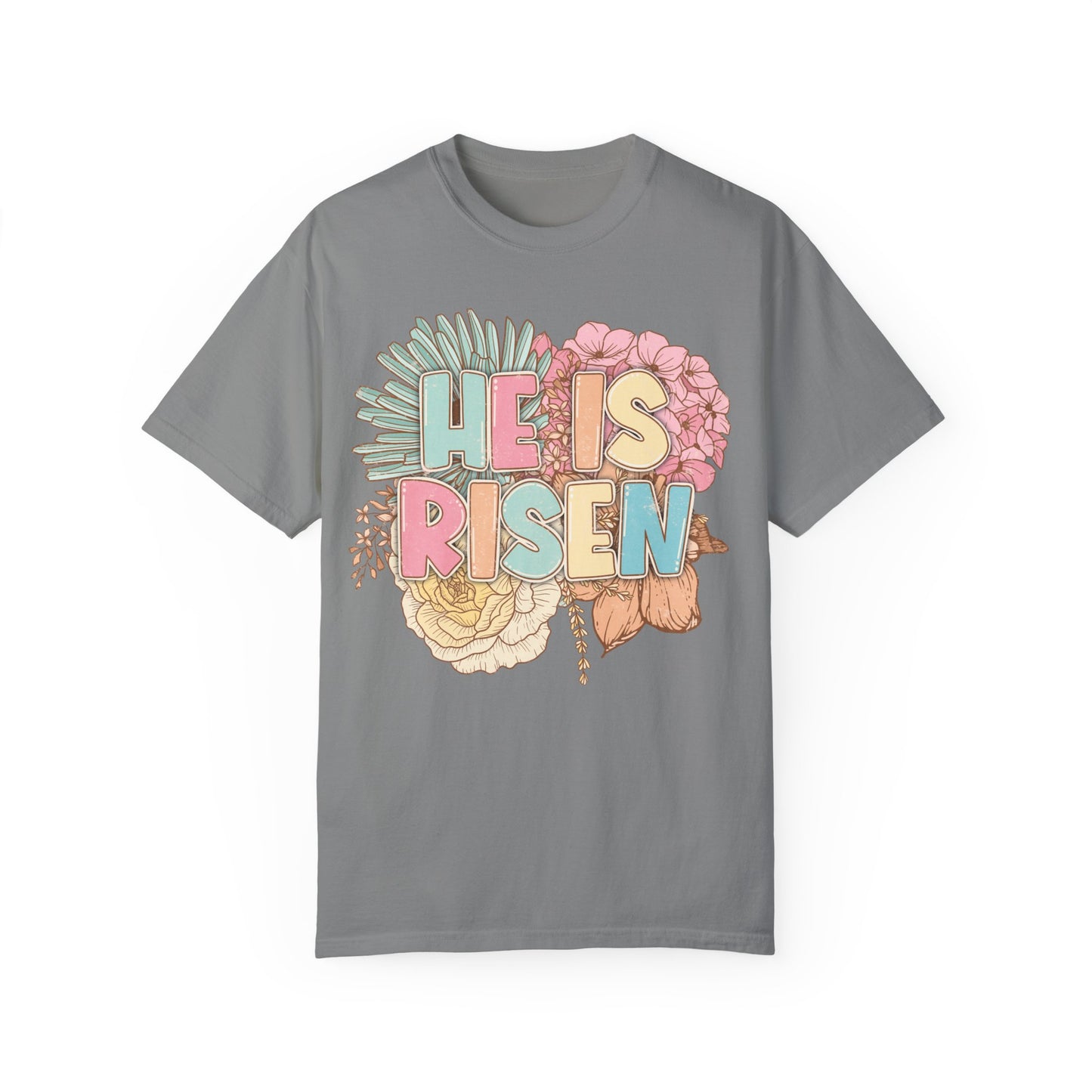 Beautiful Floral "Jesus Has Risen" Easter T-shirt