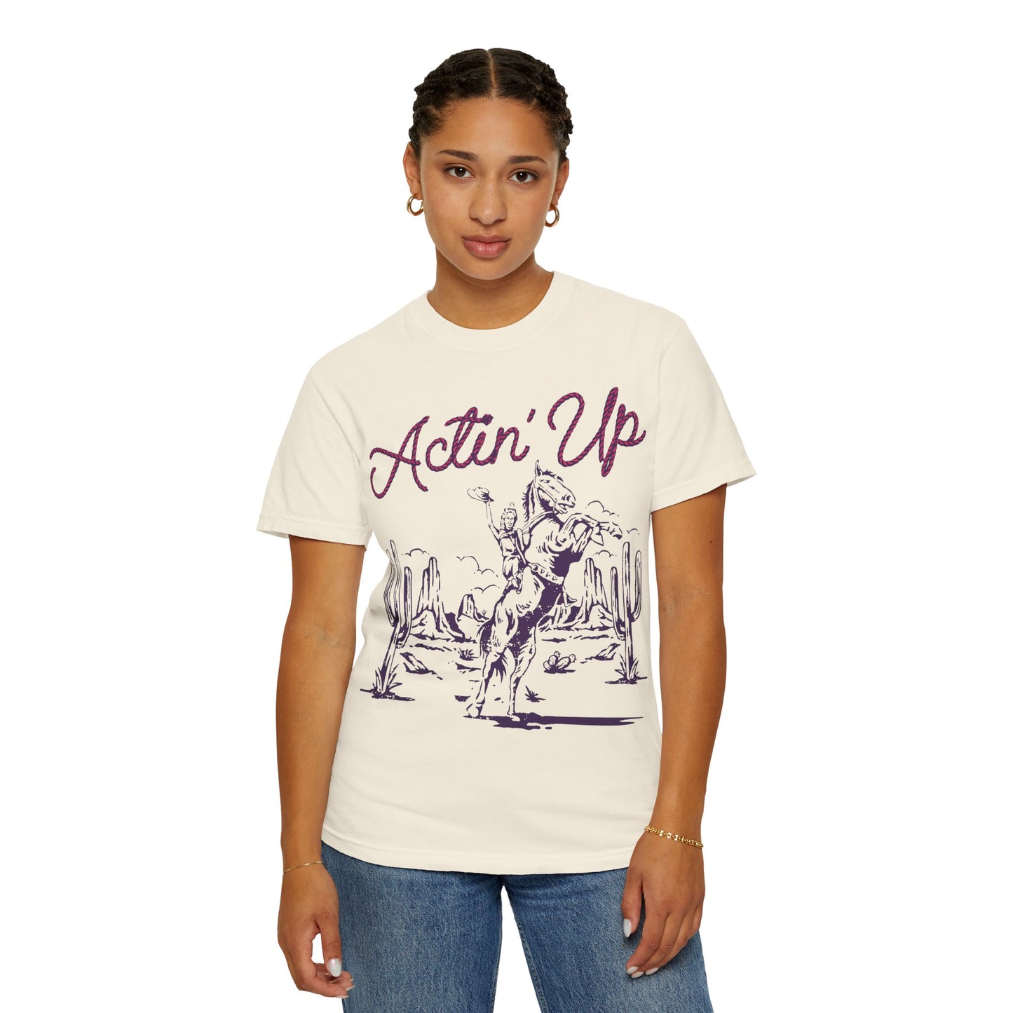 Spunky Acting Up Cowgirl T-shirt