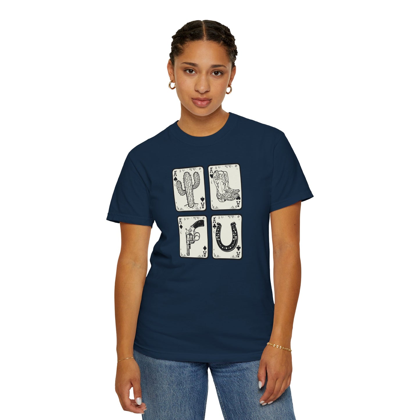 Know When to Hold / Cactus Graphic Unisex T-Shirt - Retro Desert Western Vibes Rodeo Honky Tonk