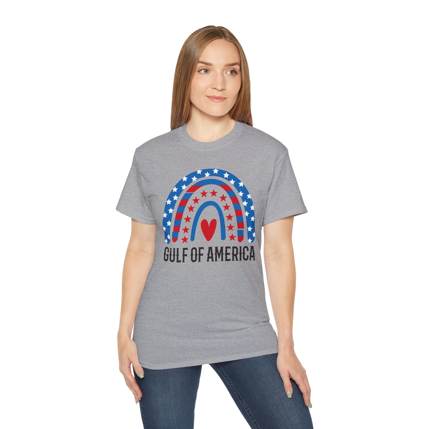 NEW Patriotic Gulf of America Graphic Tee, Gulf of America Tshirt, Gulf of America est 2025, Fun T-shirt, Patriotic Top,