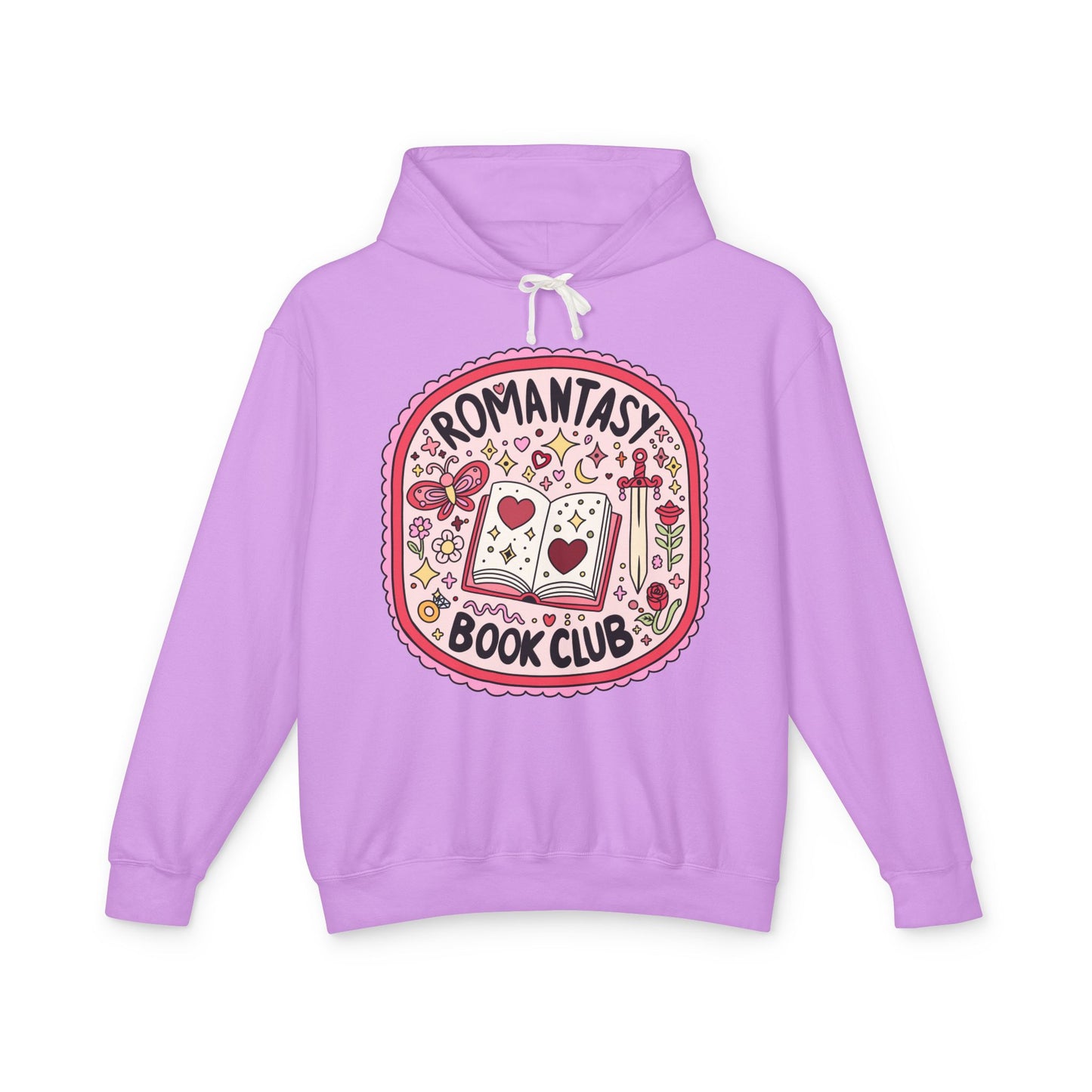 Romantasy Book Club Lightweight Hoodie for Book Lovers, Romance Novels, Smut, Book Worm