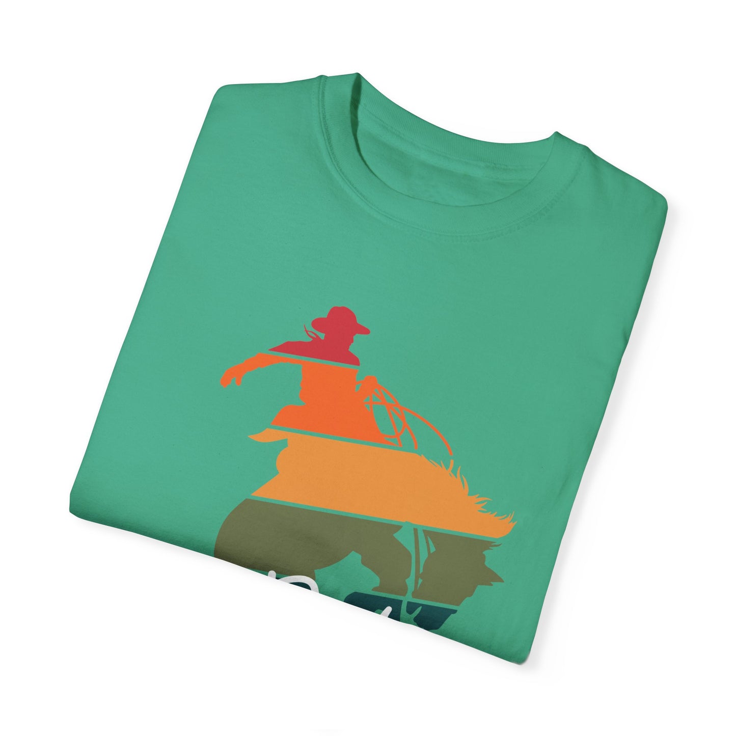 Never Stop Spurring! Rodeo Western Trendy Bronc Vibes Unisex Garment-Dyed T-Shirt -Concert, Dancing, Mothers Day,