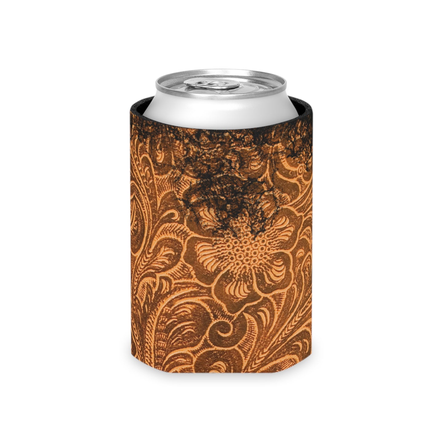 Western Vintage Leather Look Koozie Can Cooler - Bachelorette or Bachelor Gift, Wedding Party Fathers Day Mothers Day Rodeo Gift