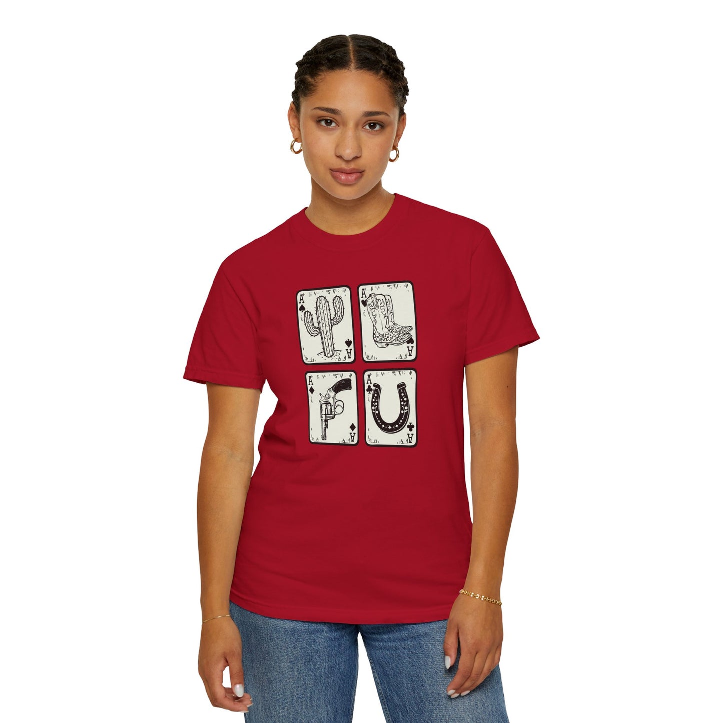 Know When to Hold / Cactus Graphic Unisex T-Shirt - Retro Desert Western Vibes Rodeo Honky Tonk