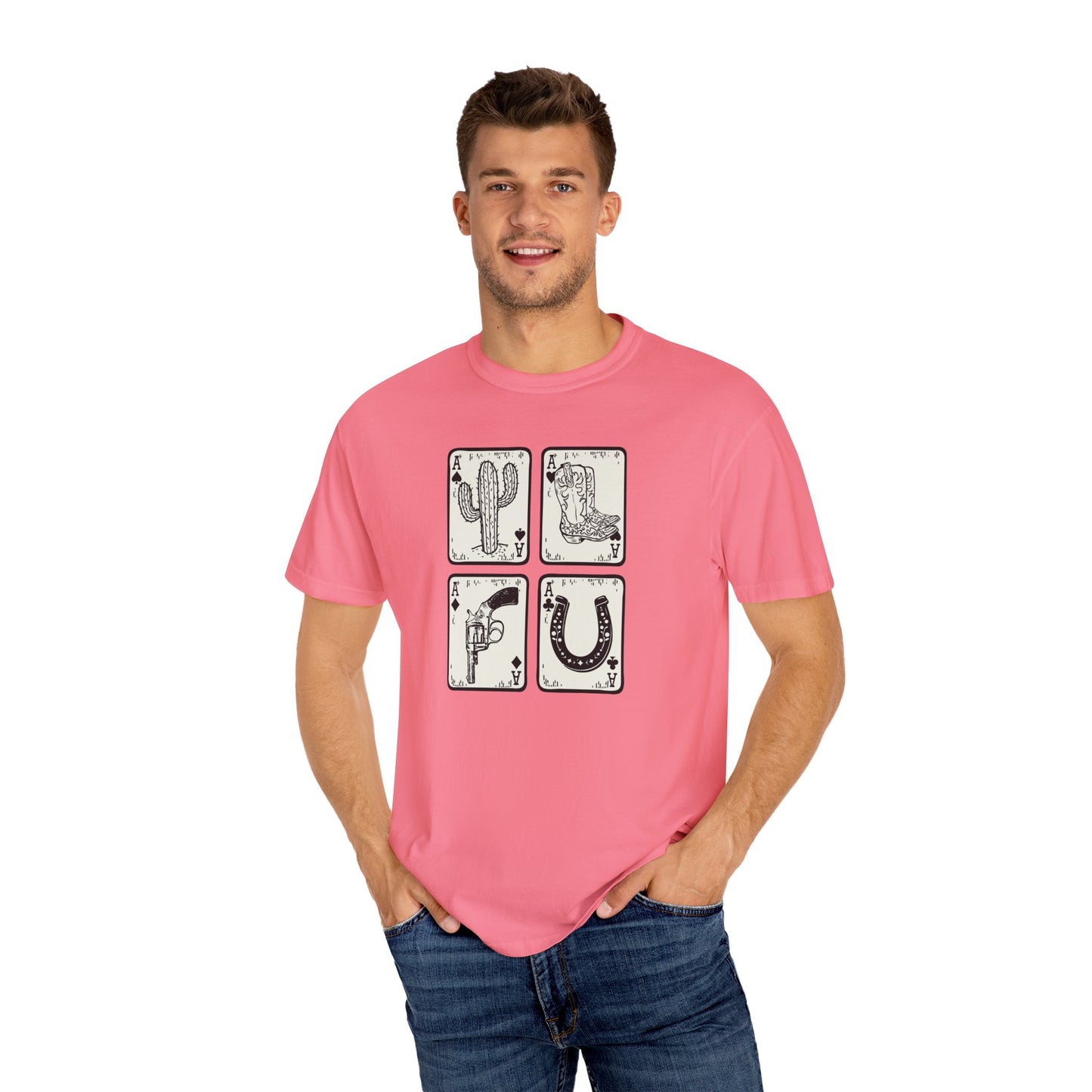Know When to Hold / Cactus Graphic Unisex T-Shirt - Retro Desert Western Vibes Rodeo Honky Tonk