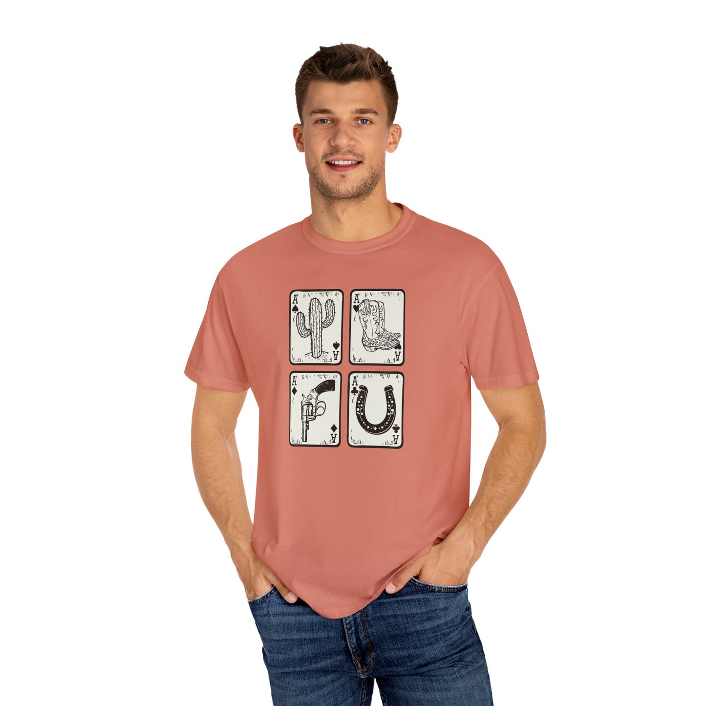 Know When to Hold / Cactus Graphic Unisex T-Shirt - Retro Desert Western Vibes Rodeo Honky Tonk