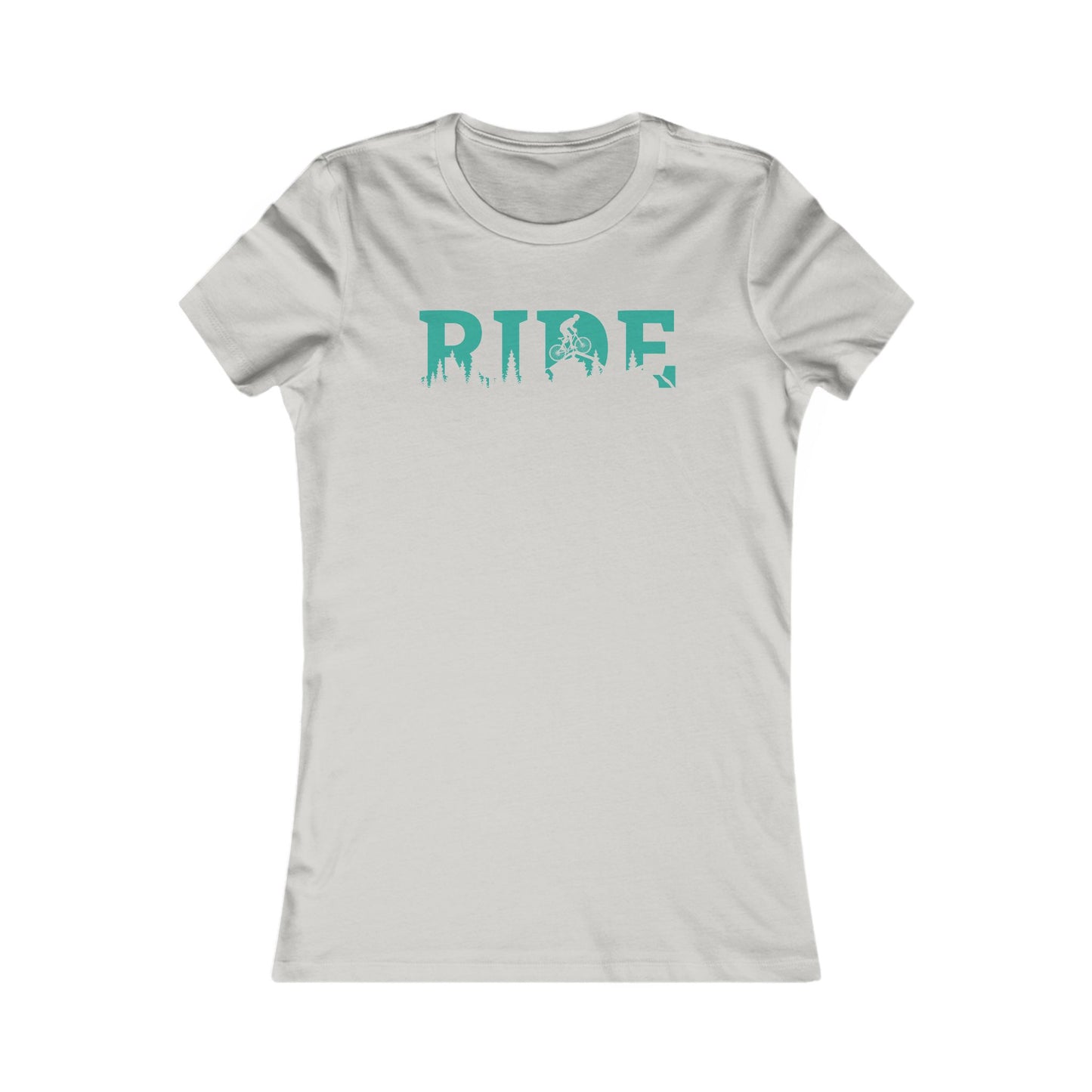 The Ride Mountain Biking Graphic Women's Tee - Simple Graphic Says It All Several Colors To Choose From Great Summer Top