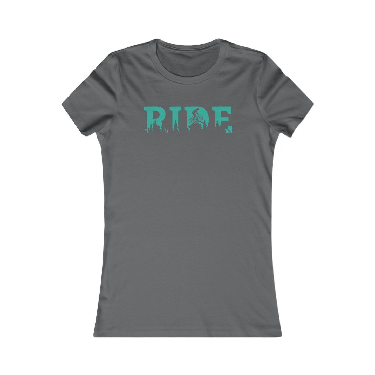 The Ride Mountain Biking Graphic Women's Tee - Simple Graphic Says It All Several Colors To Choose From Great Summer Top