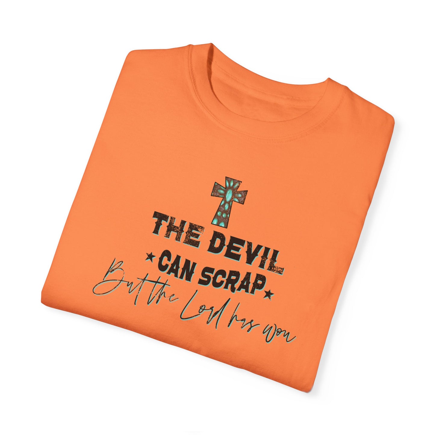 Turquoise Cross Unisex T-shirt - The Lord has Won