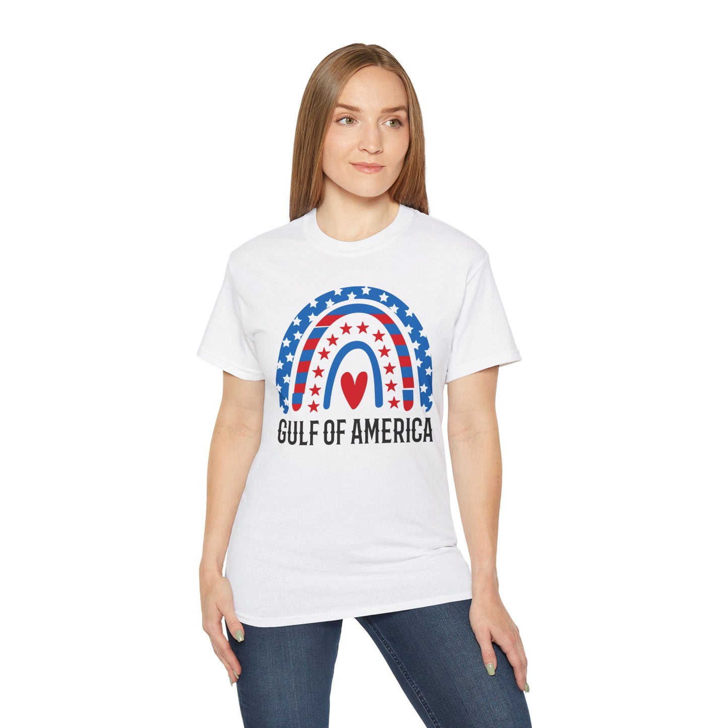 NEW Patriotic Gulf of America Graphic Tee, Gulf of America Tshirt, Gulf of America est 2025, Fun T-shirt, Patriotic Top,