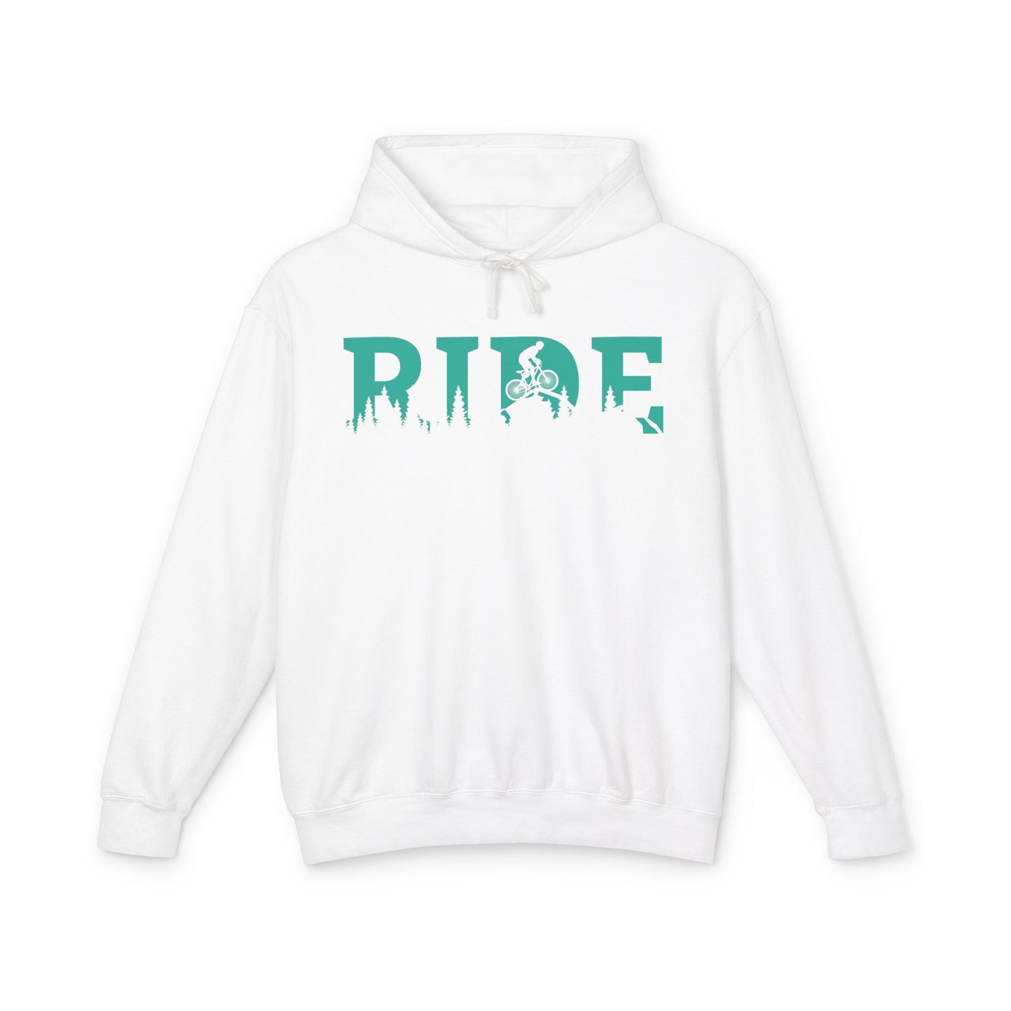 The Ride Mountain Biking Hoodie Comfy Pullover Ride The Trails Lightweight Springtime