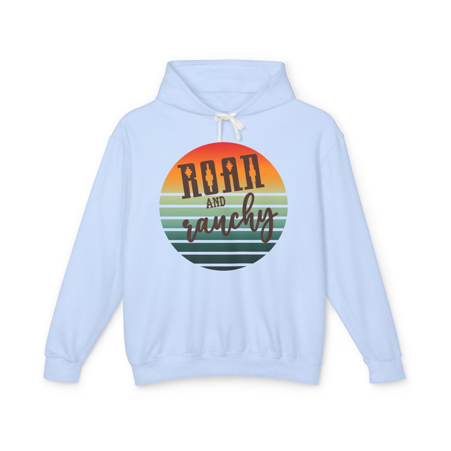 The Best Pullover Ever ~~Western Roan and Ranchy Lightweight Hooded Sweatshirt, Great for Rodeos, Cool Nights, Bonfires, Lake, Beach, River