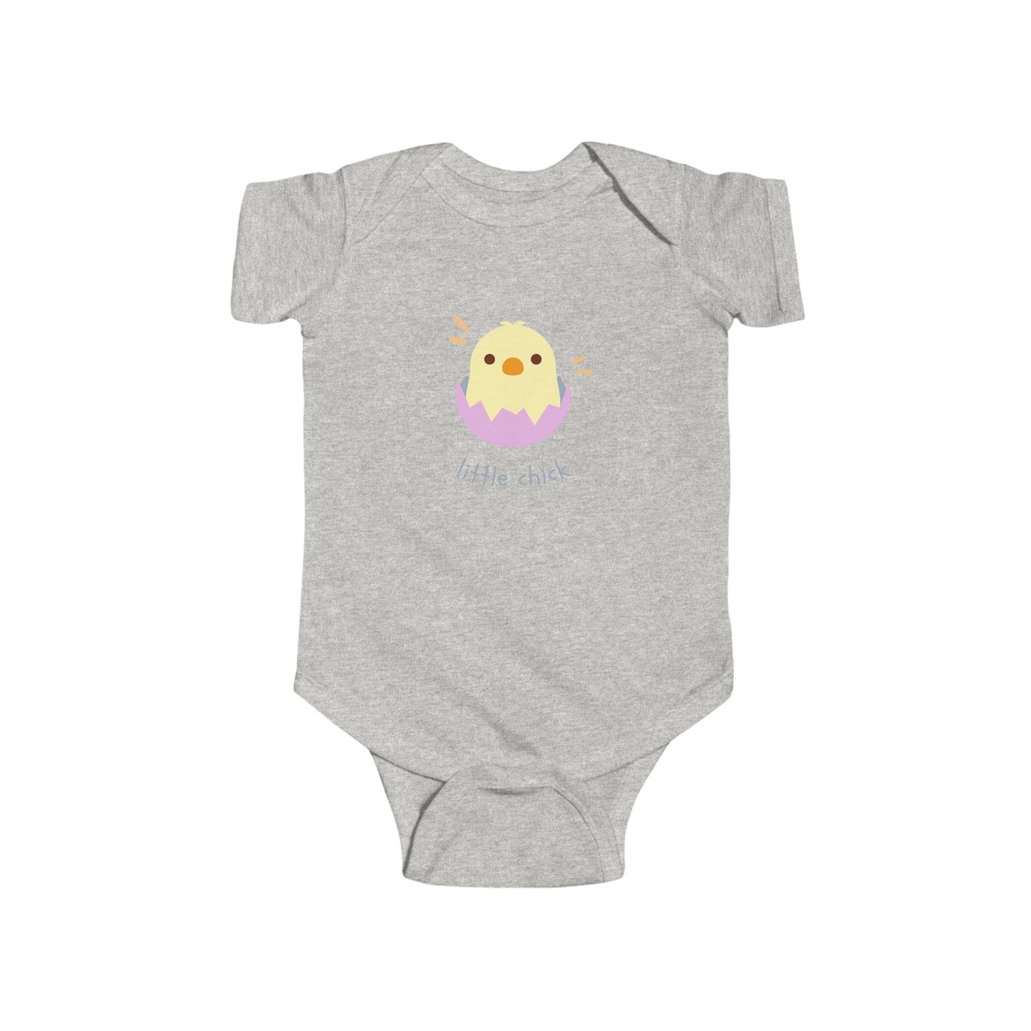 So So Sweet Newborn Little Chick Infant Bodysuit - Newborn Chick Onesie, Baby Shower Gift, Unisex Onesie Pink, Grey, White