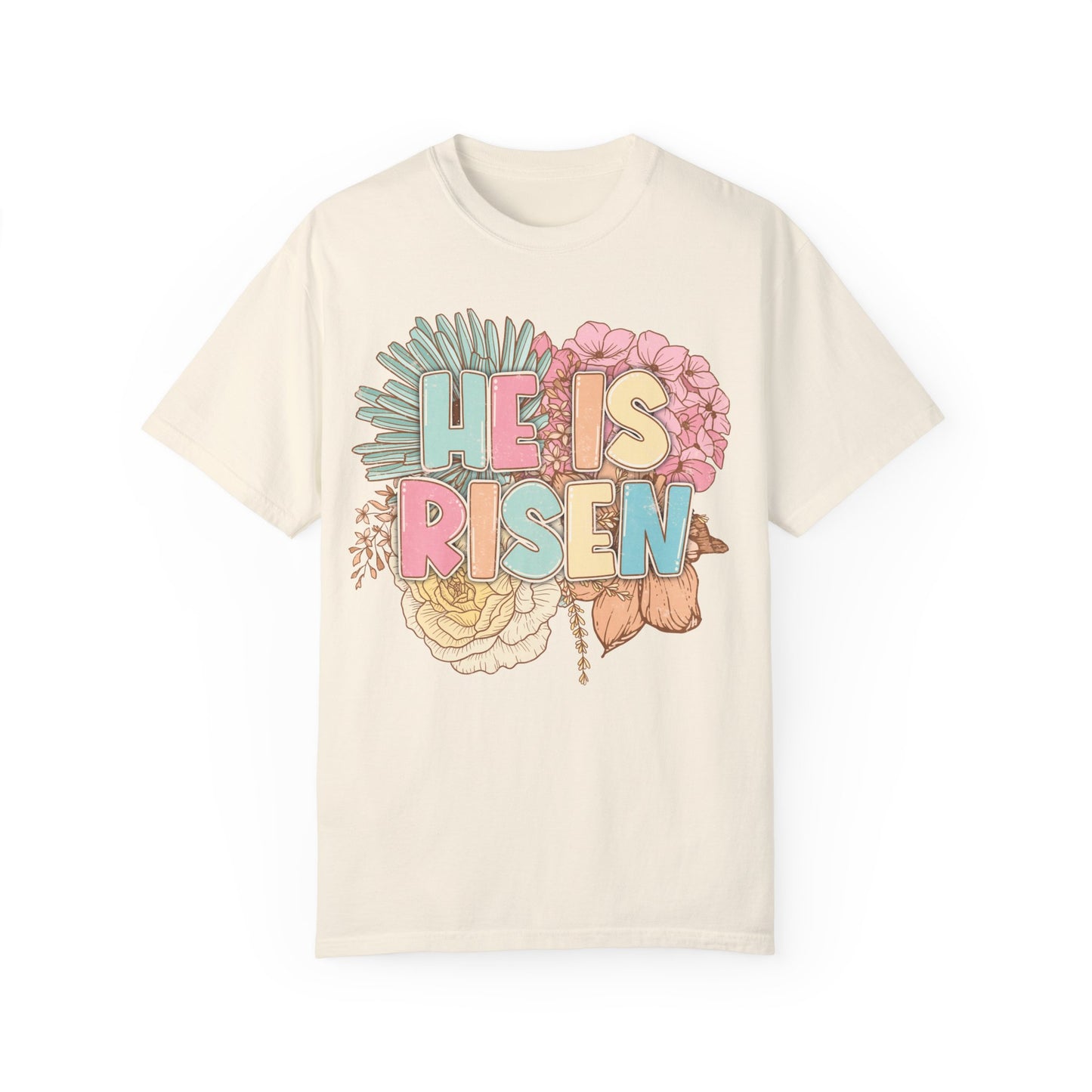 Beautiful Floral "Jesus Has Risen" Easter T-shirt