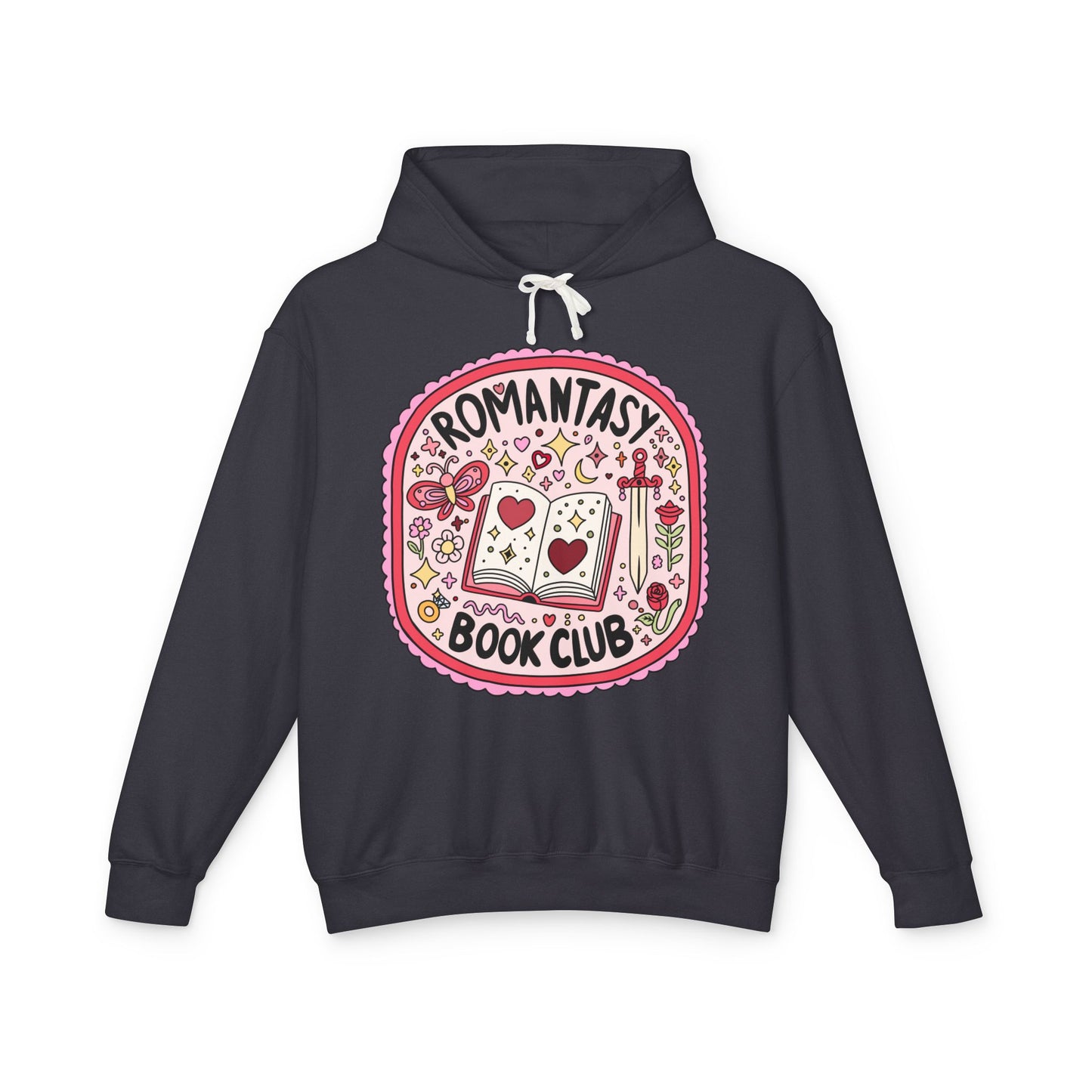 Romantasy Book Club Lightweight Hoodie for Book Lovers, Romance Novels, Smut, Book Worm