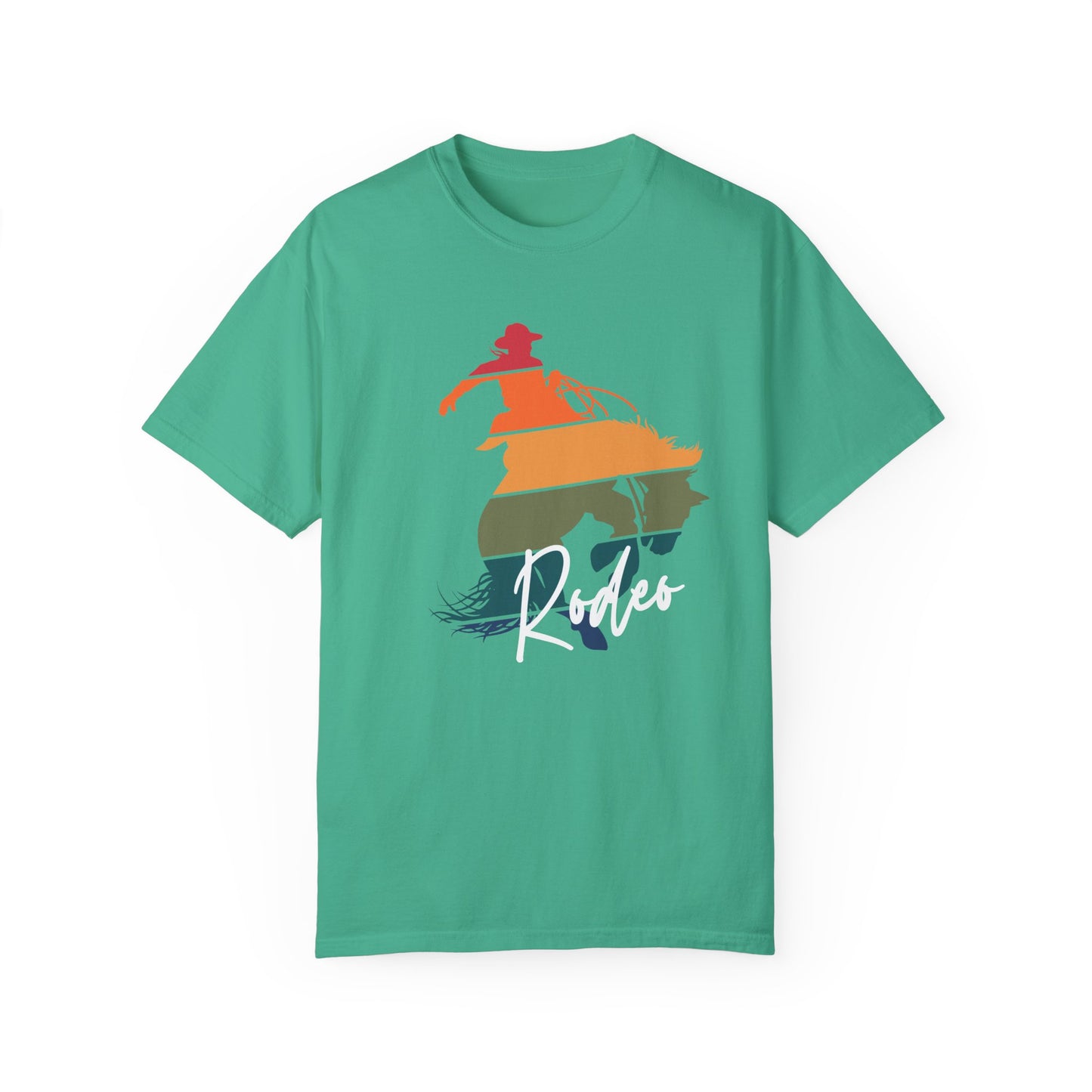 Never Stop Spurring! Rodeo Western Trendy Bronc Vibes Unisex Garment-Dyed T-Shirt -Concert, Dancing, Mothers Day,
