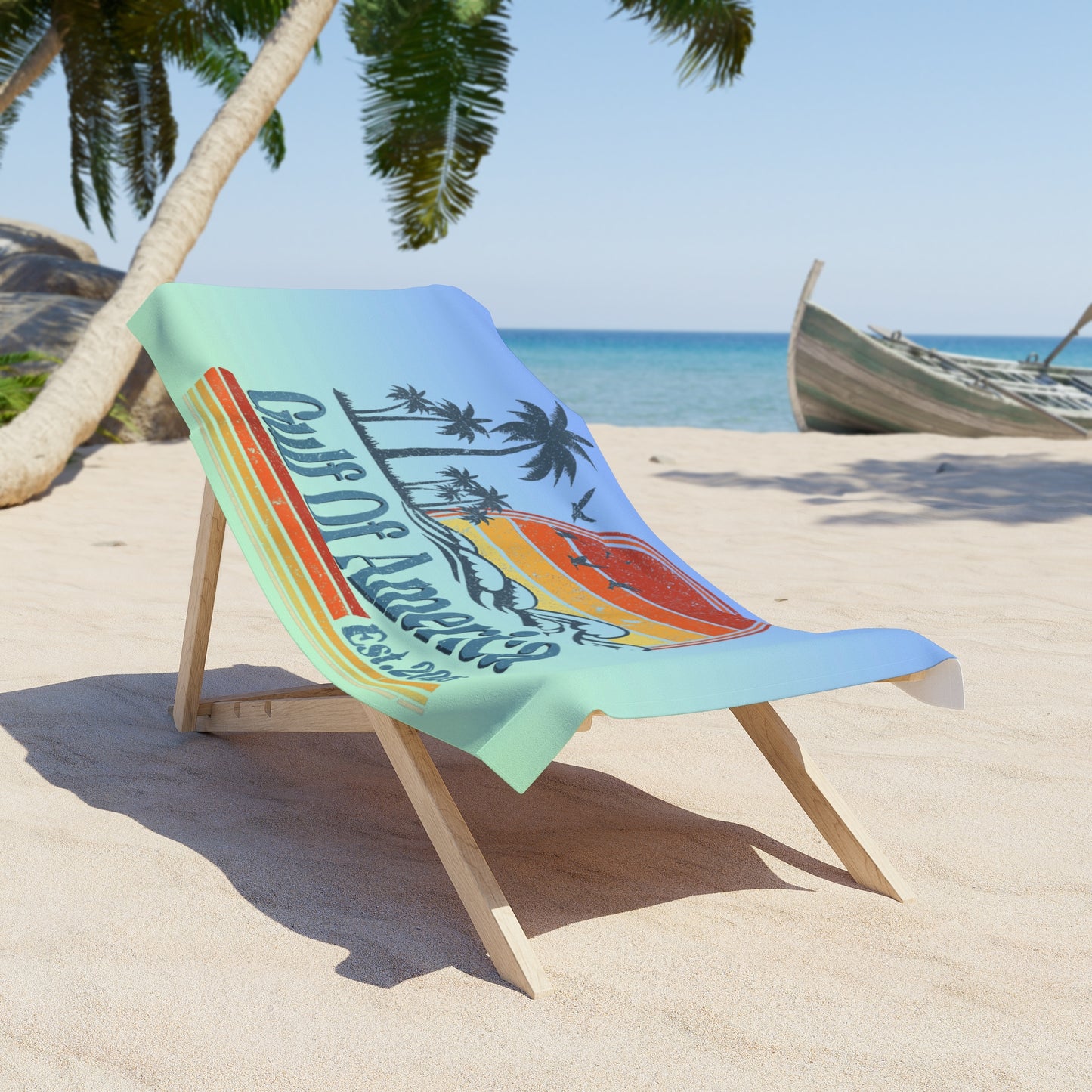 Beach Towel - Gulf of America Pool Beach Creek River Lake Design