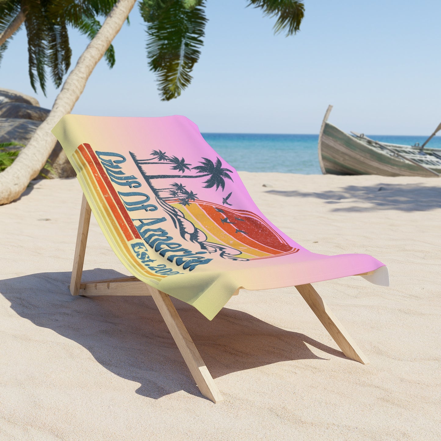 Beach Towel - Gulf of America Family Vacation Pool Lake Beach River Creek