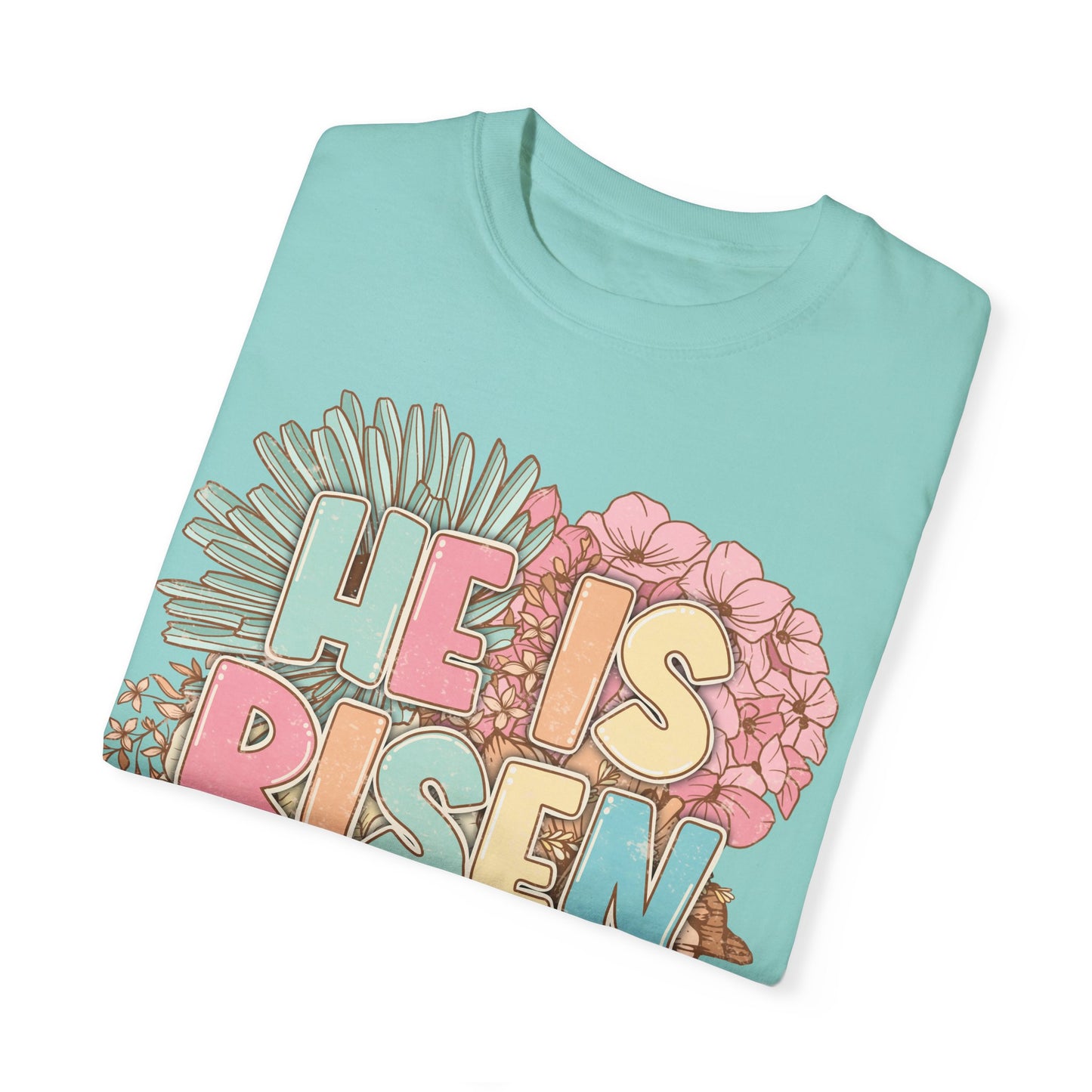 Beautiful Floral "Jesus Has Risen" Easter T-shirt