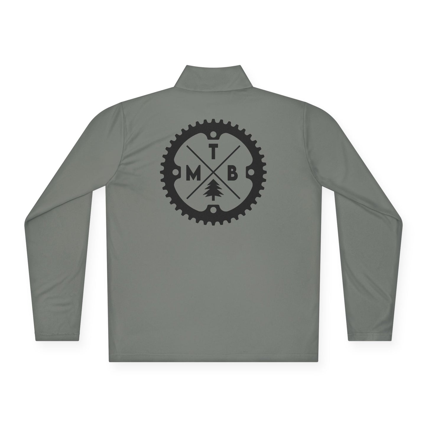 Mountain Biking Unisex Quarter-Zip Pullover - MTB Adventure Gear with Unique Graphic Design, Trails, Streets, Cycling, Biking