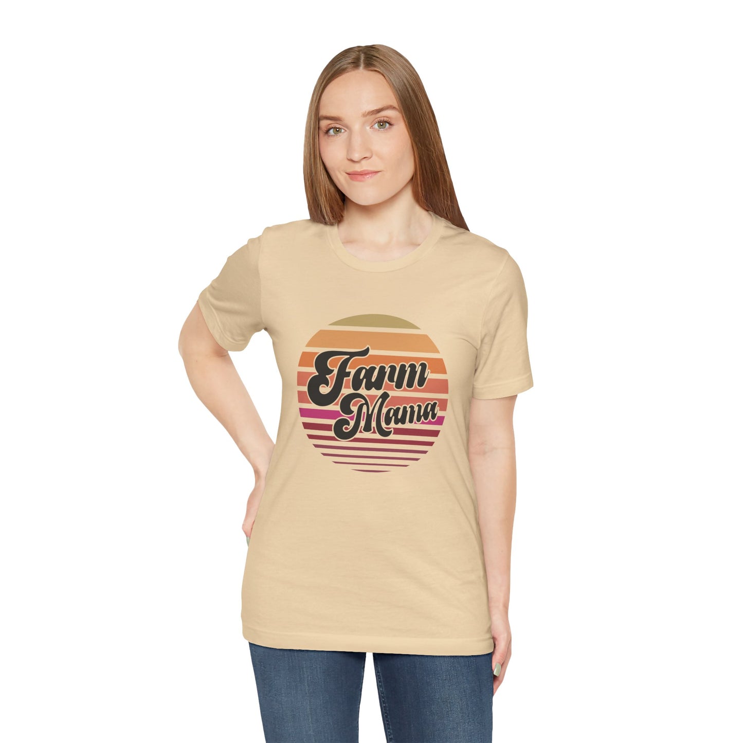 The Farm Mama Vintage Tee - Unisex Jersey Short Sleeve for Proud Moms Mothers Day Gift