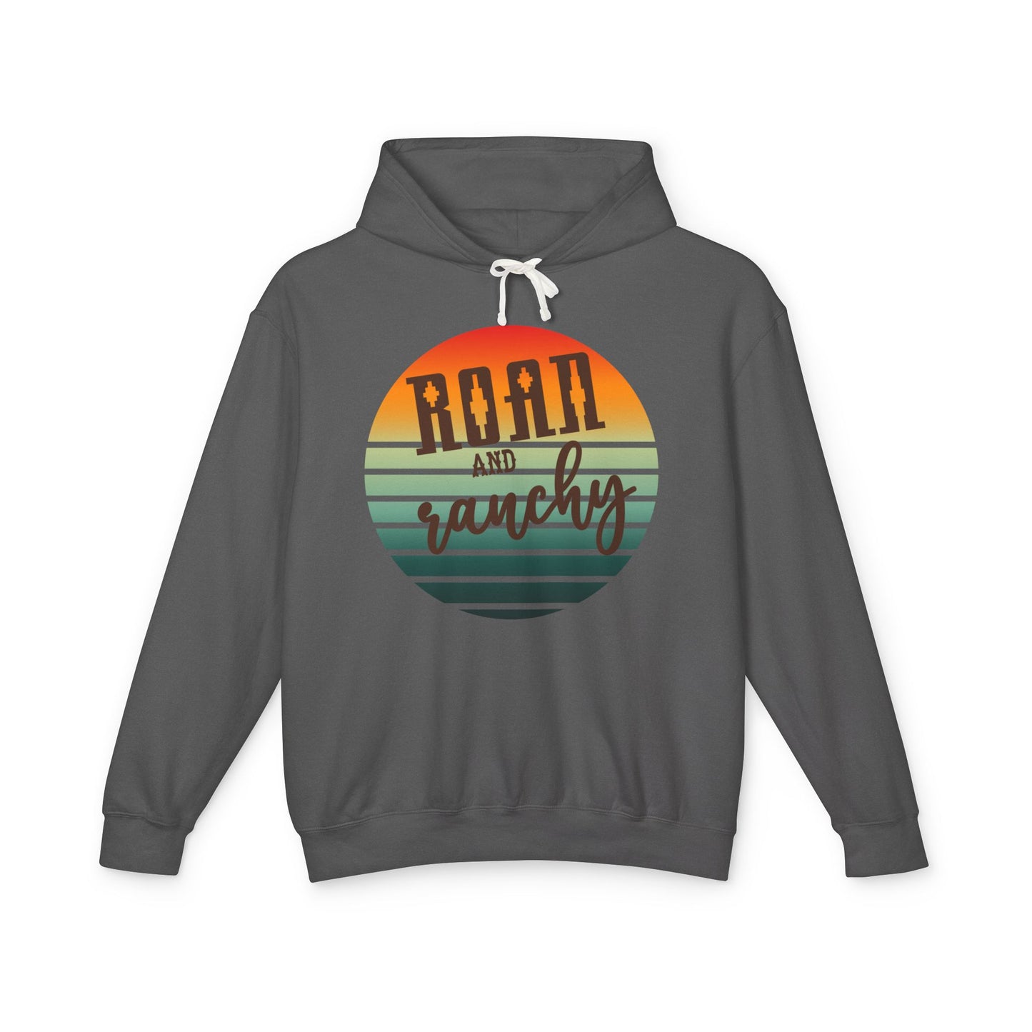 The Best Pullover Ever ~~Western Roan and Ranchy Lightweight Hooded Sweatshirt, Great for Rodeos, Cool Nights, Bonfires, Lake, Beach, River