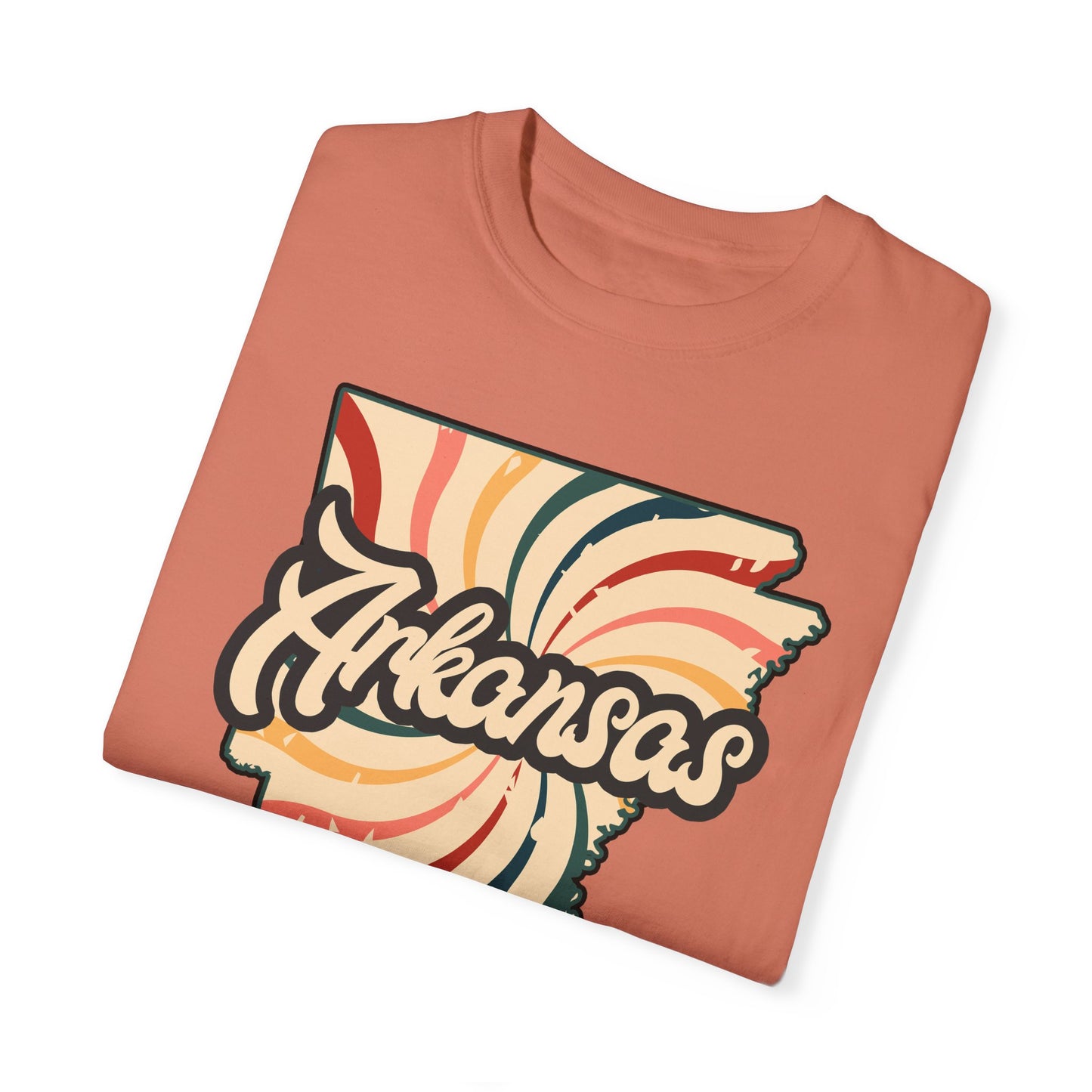 WOOO PIG SOOIE. , Arkansas Retro T-Shirt - Call Those Hogs - Natural State - Fun Summer Tee - Colorful - Razorbacks