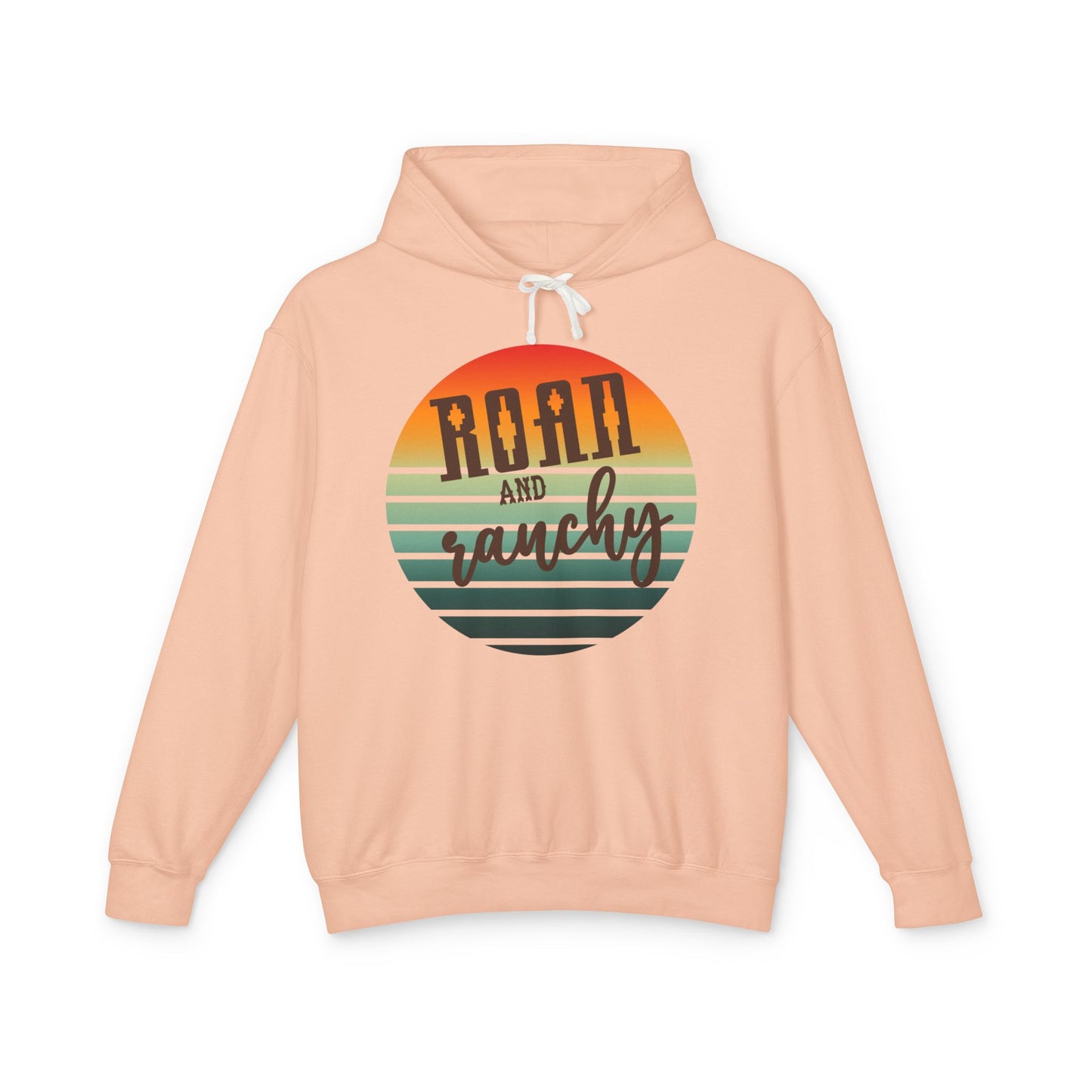The Best Pullover Ever ~~Western Roan and Ranchy Lightweight Hooded Sweatshirt, Great for Rodeos, Cool Nights, Bonfires, Lake, Beach, River