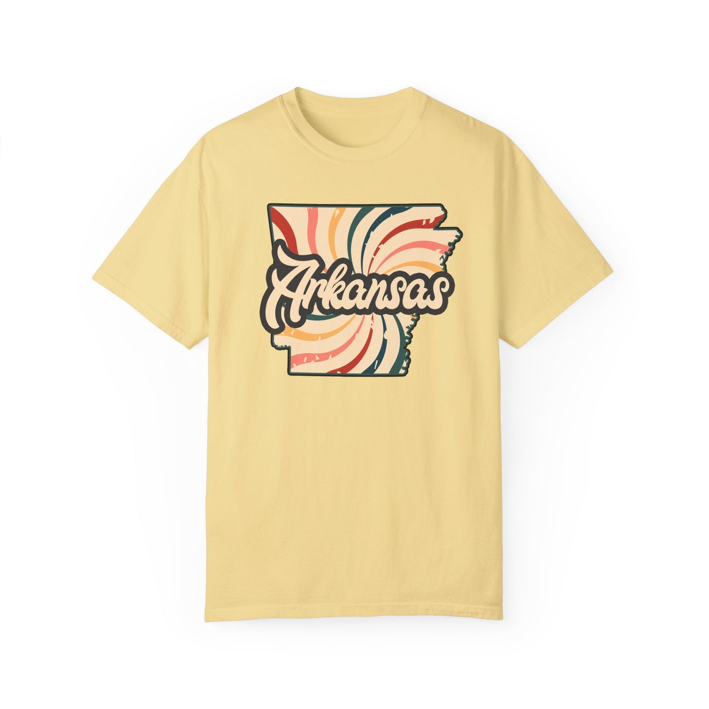 WOOO PIG SOOIE. , Arkansas Retro T-Shirt - Call Those Hogs - Natural State - Fun Summer Tee - Colorful - Razorbacks