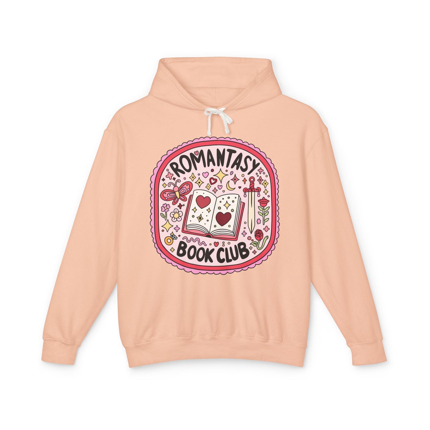 Romantasy Book Club Lightweight Hoodie for Book Lovers, Romance Novels, Smut, Book Worm