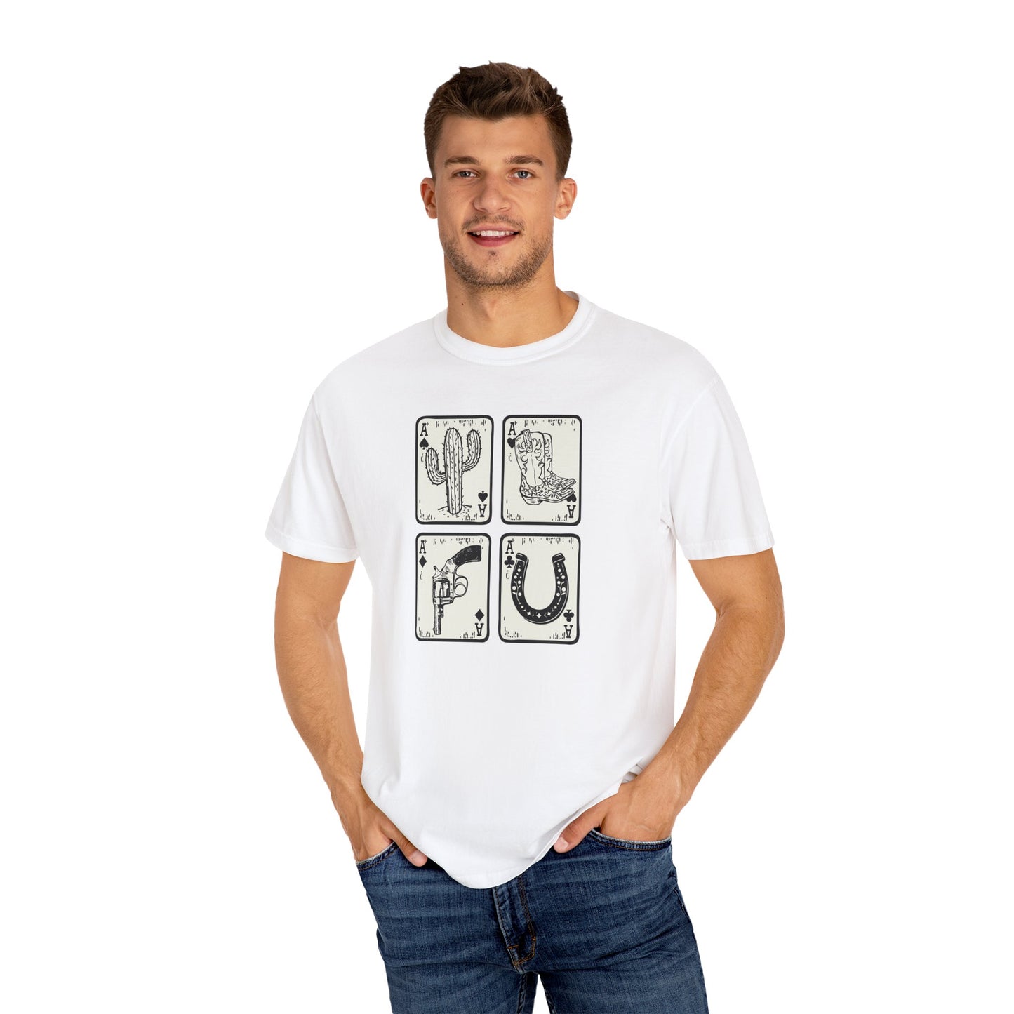 Know When to Hold / Cactus Graphic Unisex T-Shirt - Retro Desert Western Vibes Rodeo Honky Tonk