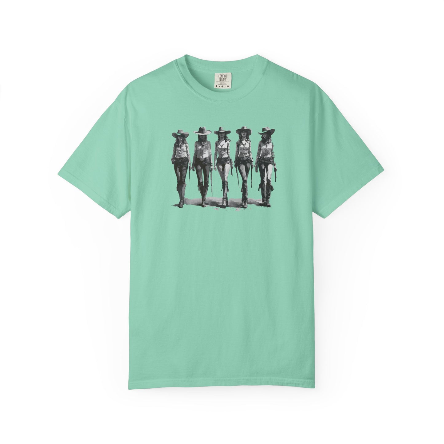 Bad Girls Vintage Cowgirl Graphic Unisex T-Shirt Top