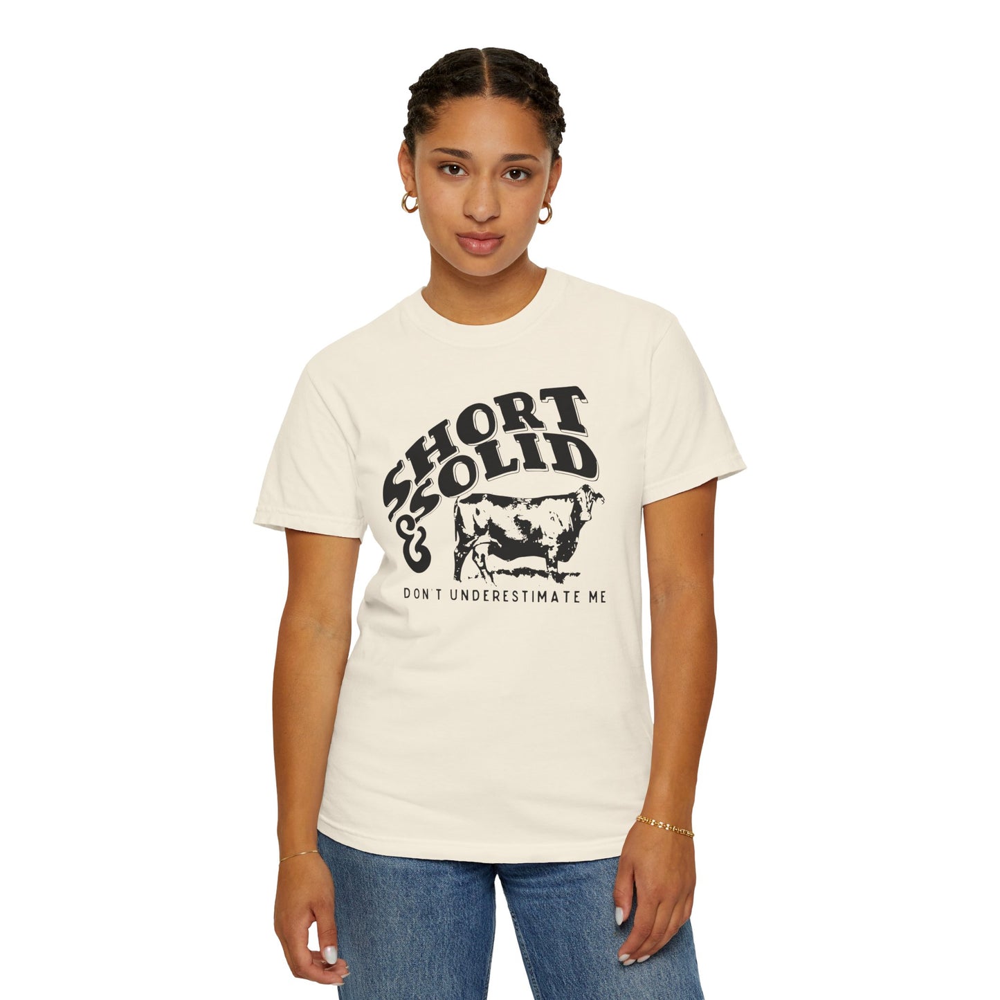 Nothing Like a Good Short and Solid!! Worth the money. Women's Tee Great for Summer Time or Heading to the Rodeo Western Vibes