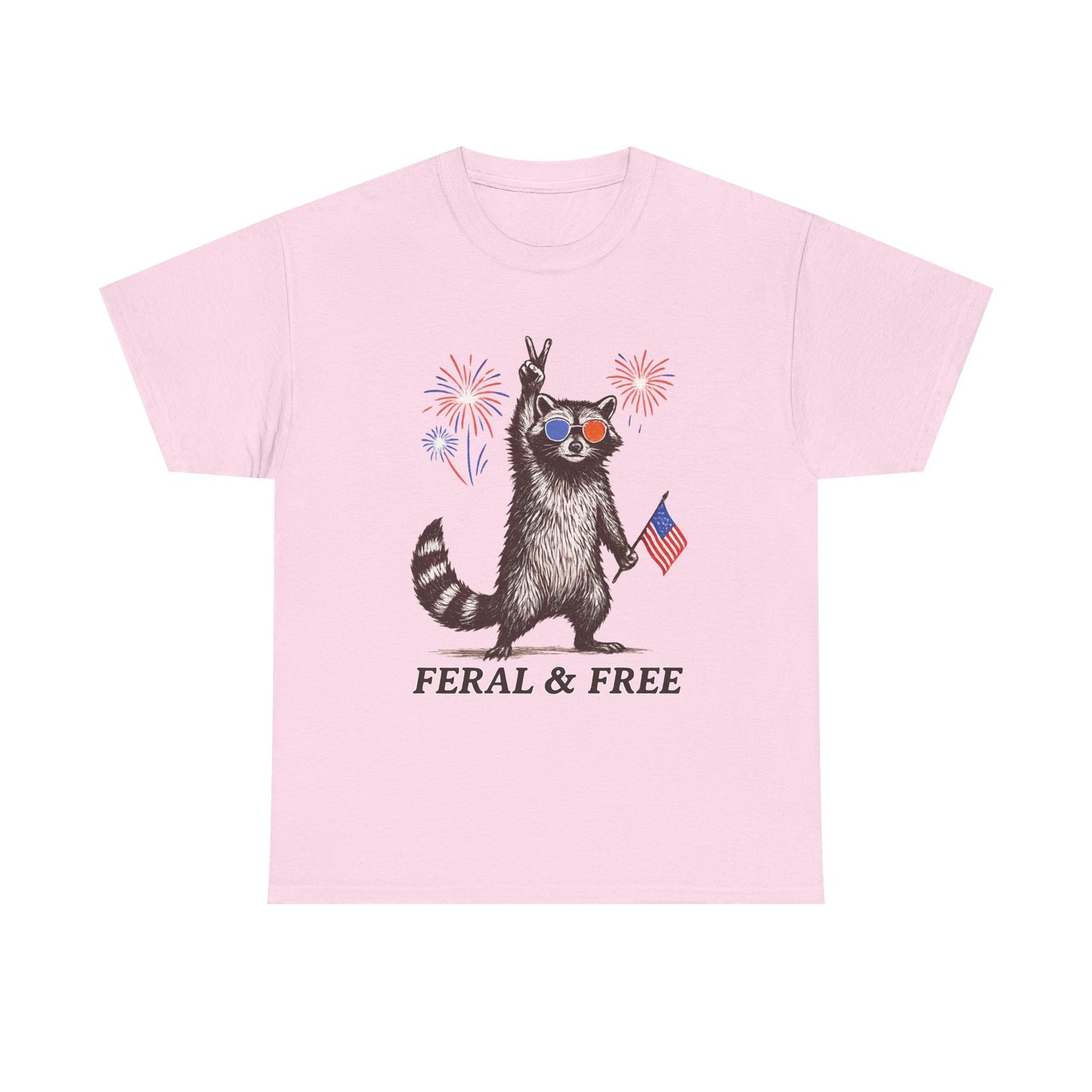 USA Feral and Free Tee~ 4th of July Tshirt, Fourth of July Tee, Independence Day Top, Independence Day Tshirt, Red White and Blue, Patriotic, Flag, America, Merica'
