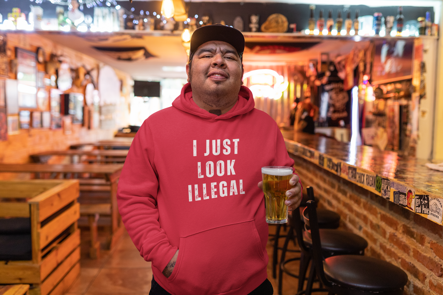 I Just Look Illegal Unisex Heavy Blend™ Hooded Sweatshirt - 1# Best Seller