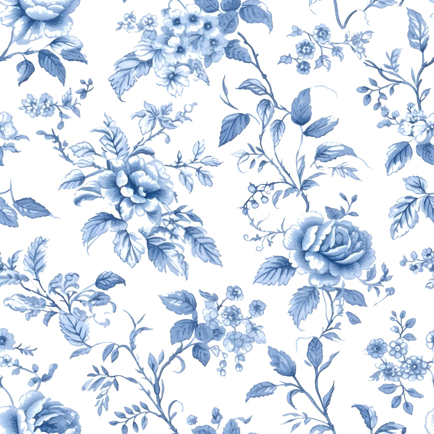 French Floral Toile De Jouy Blue Chinoiserie Beautiful Beach Towel - Honeymoon Family Vacation Mothers Day Gift