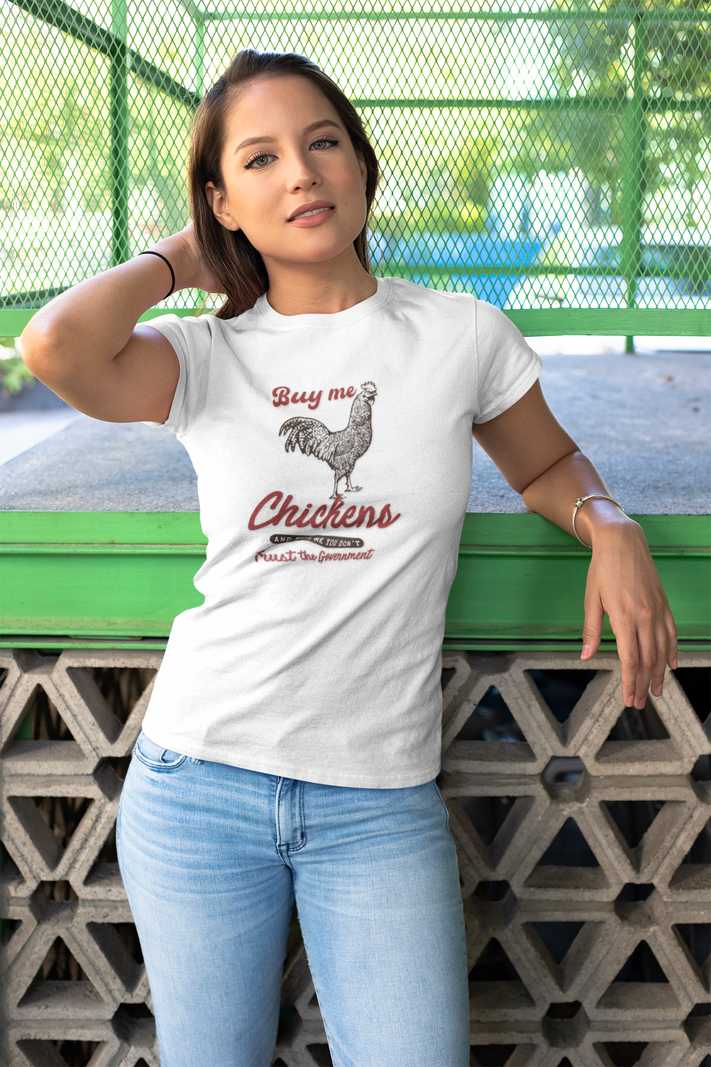 The Way To A Good Woman's Heart.... 'Buy Me Chickens' T- Shirt - Perfect for Egg Dealers, Chicken Lovers, Crazy Chicken Lady, Wives