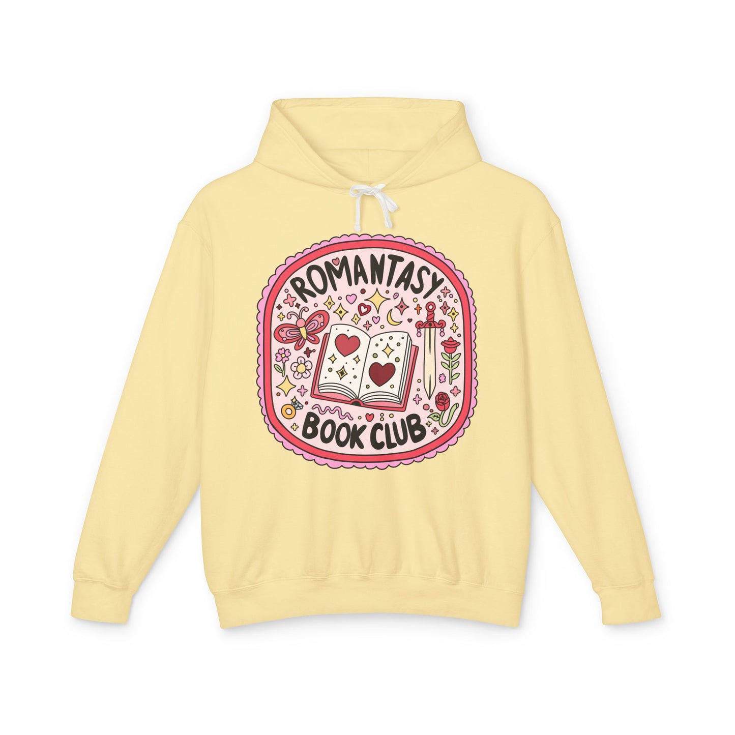 Romantasy Book Club Lightweight Hoodie for Book Lovers, Romance Novels, Smut, Book Worm