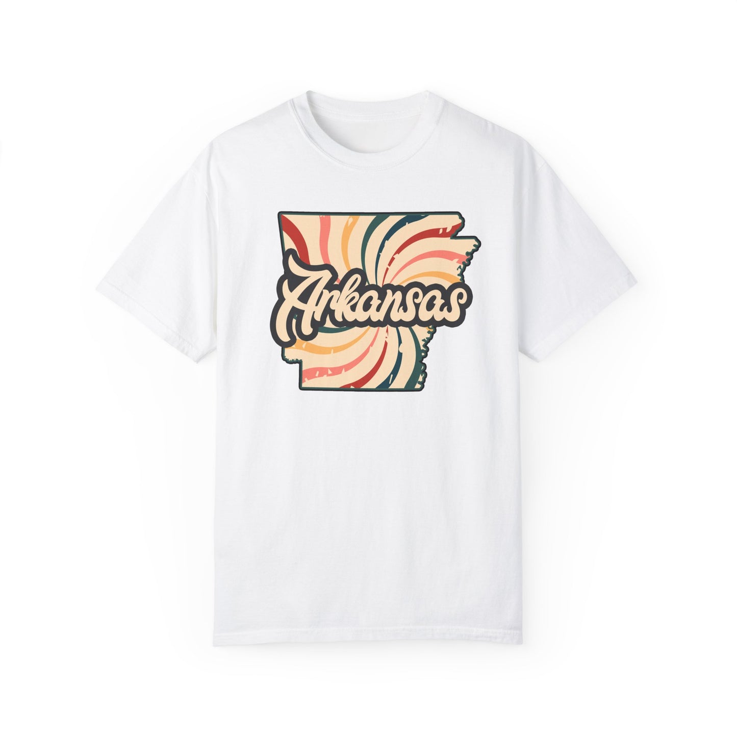 WOOO PIG SOOIE. , Arkansas Retro T-Shirt - Call Those Hogs - Natural State - Fun Summer Tee - Colorful - Razorbacks