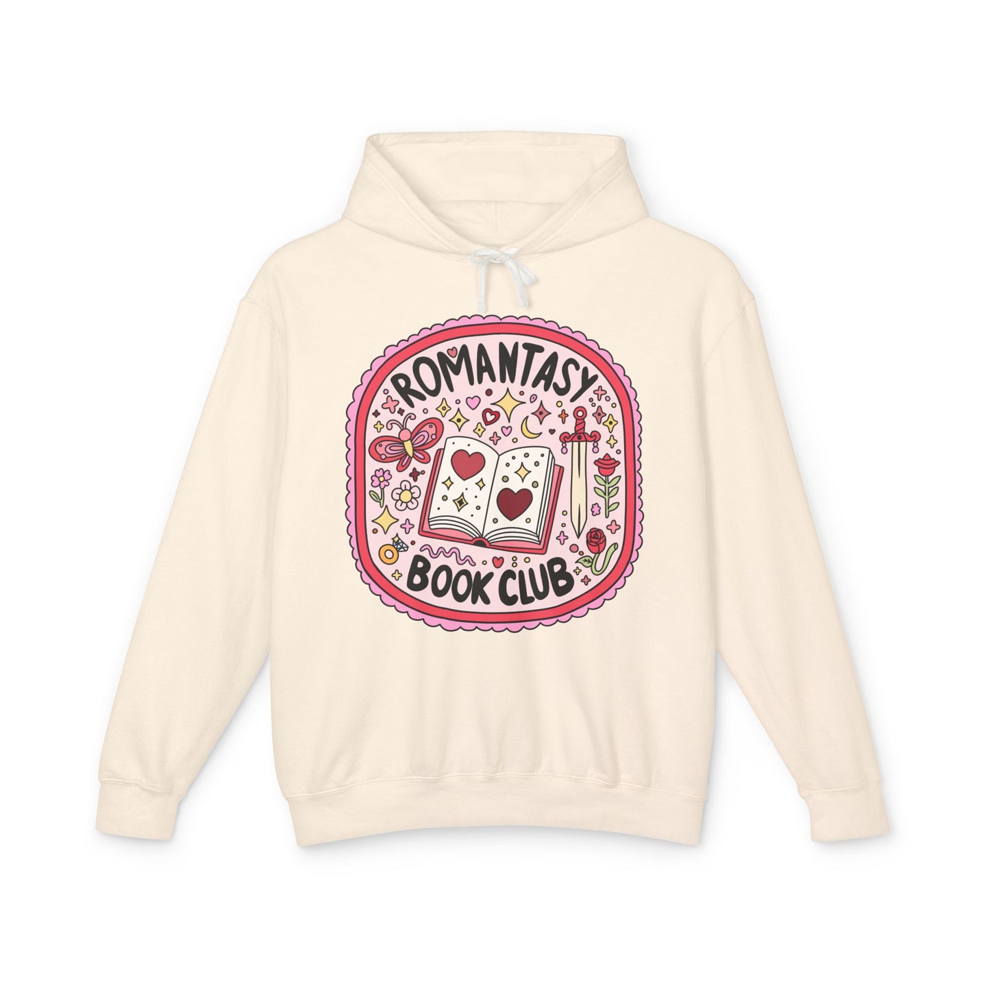 Romantasy Book Club Lightweight Hoodie for Book Lovers, Romance Novels, Smut, Book Worm
